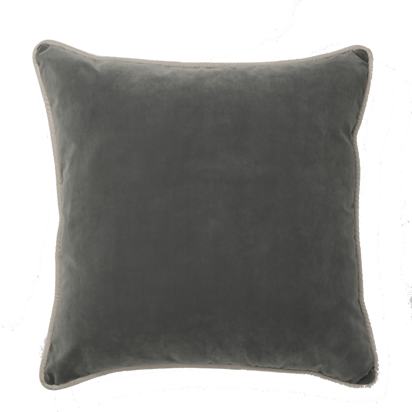 Prince of Scots Turkish Velvet Pillow 22" X 22" ~ Pewter-Throw Pillows-[bar code]-Prince of Scots
