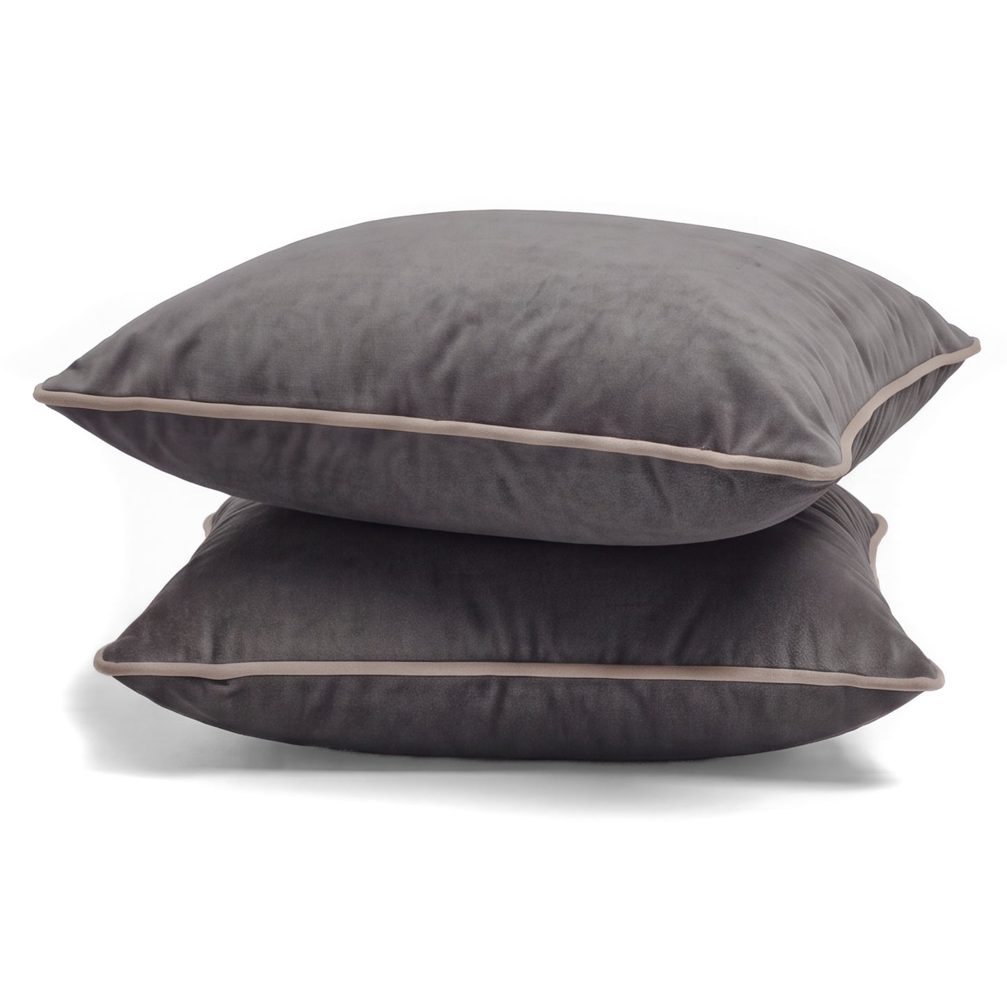 Prince of Scots Turkish Velvet Pillow 22" X 22" ~ Pewter-Throw Pillows-[bar code]-Prince of Scots