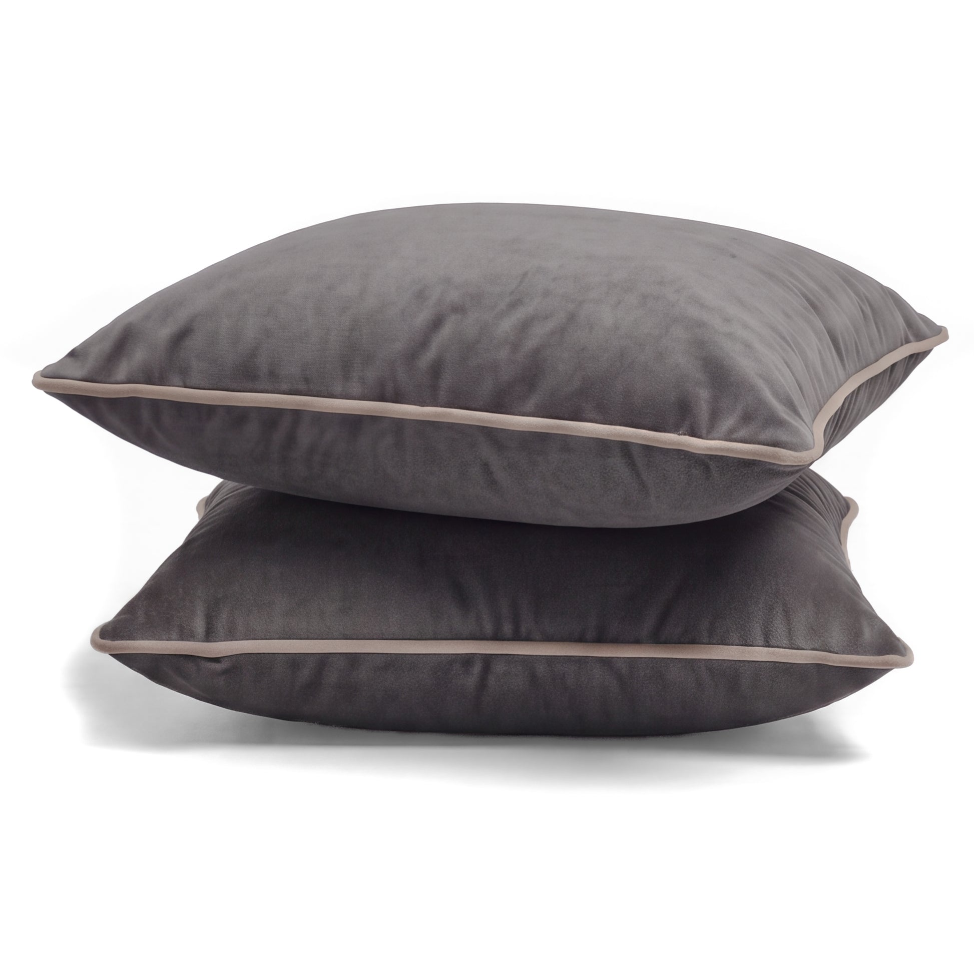 Prince of Scots Turkish Velvet Pillow 22" X 22" ~ Pewter-Throw Pillows-[bar code]-Prince of Scots