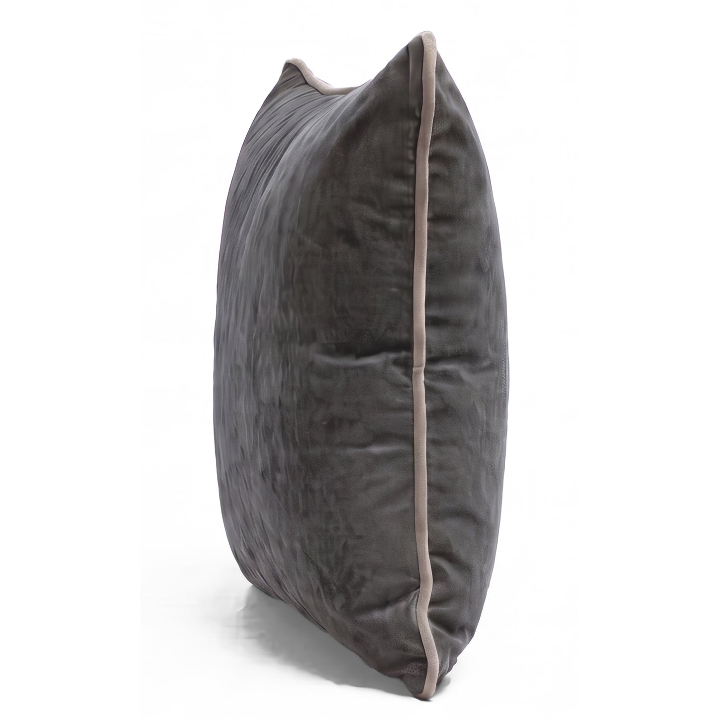 Prince of Scots Turkish Velvet Pillow 22" X 22" ~ Pewter-Throw Pillows-[bar code]-Prince of Scots