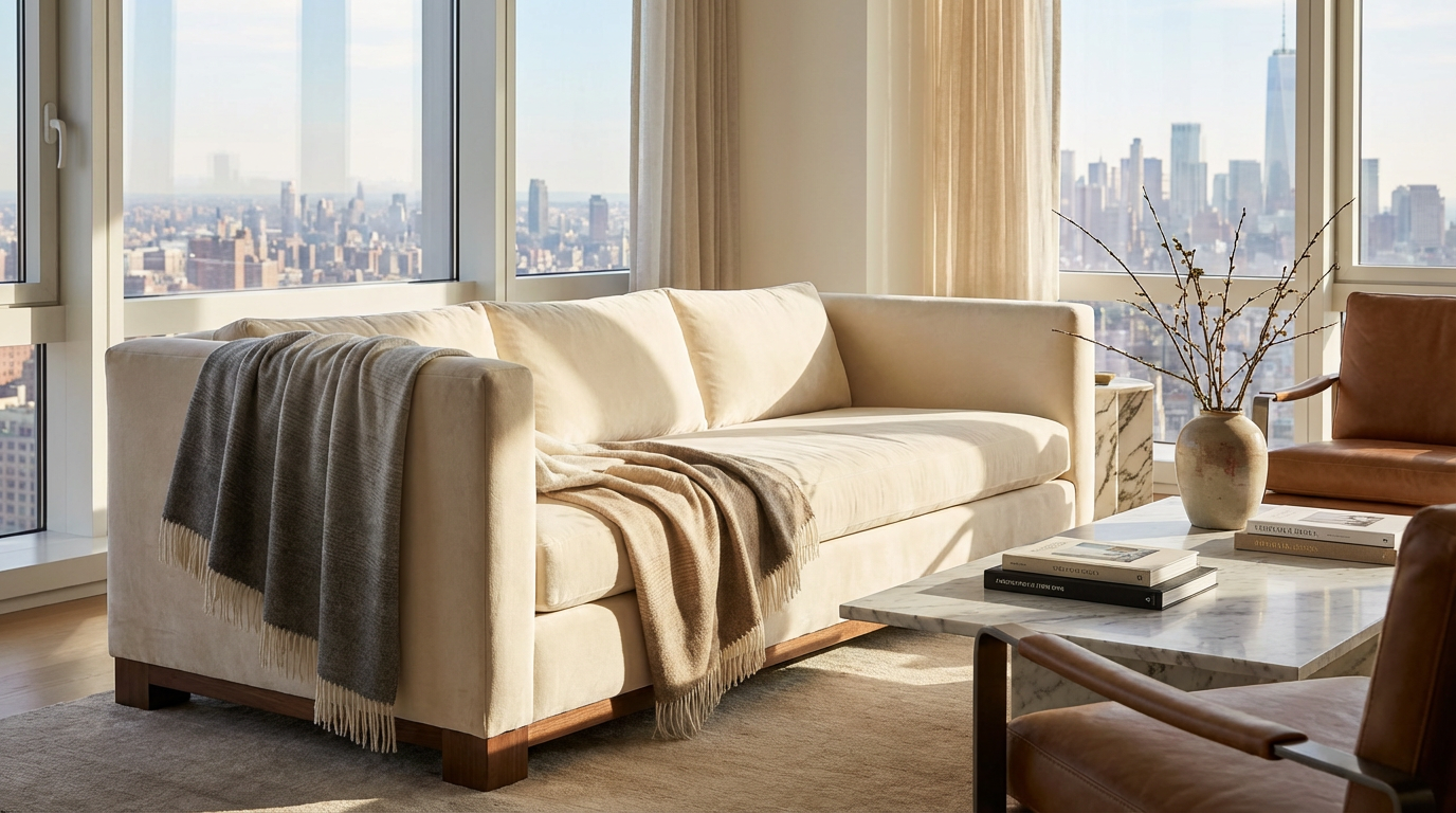 Prince of Scots Whipser Ombre Throw in Fog