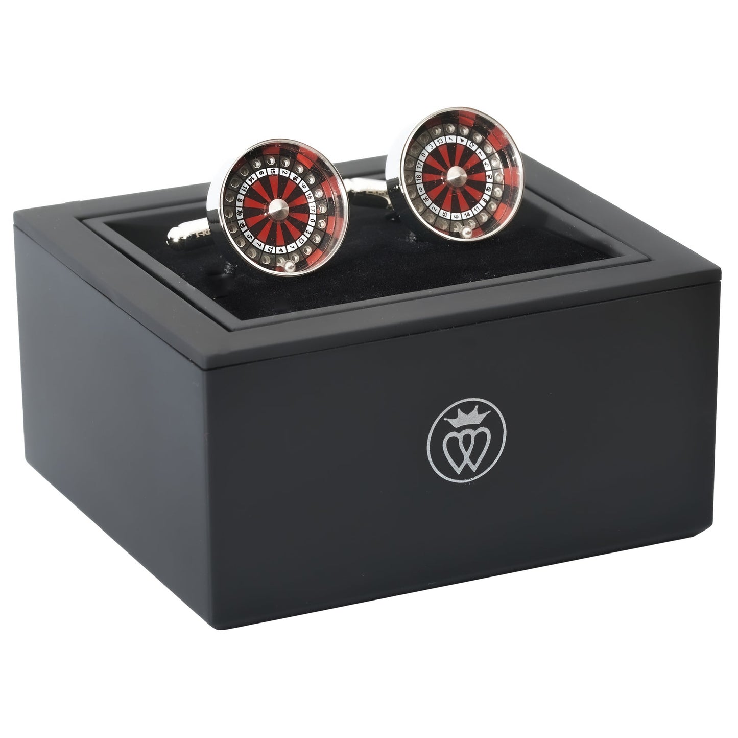 Roulette Wheel Cufflinks-Men's Gifts-[bar code]-RouletteWheel-Prince of Scots