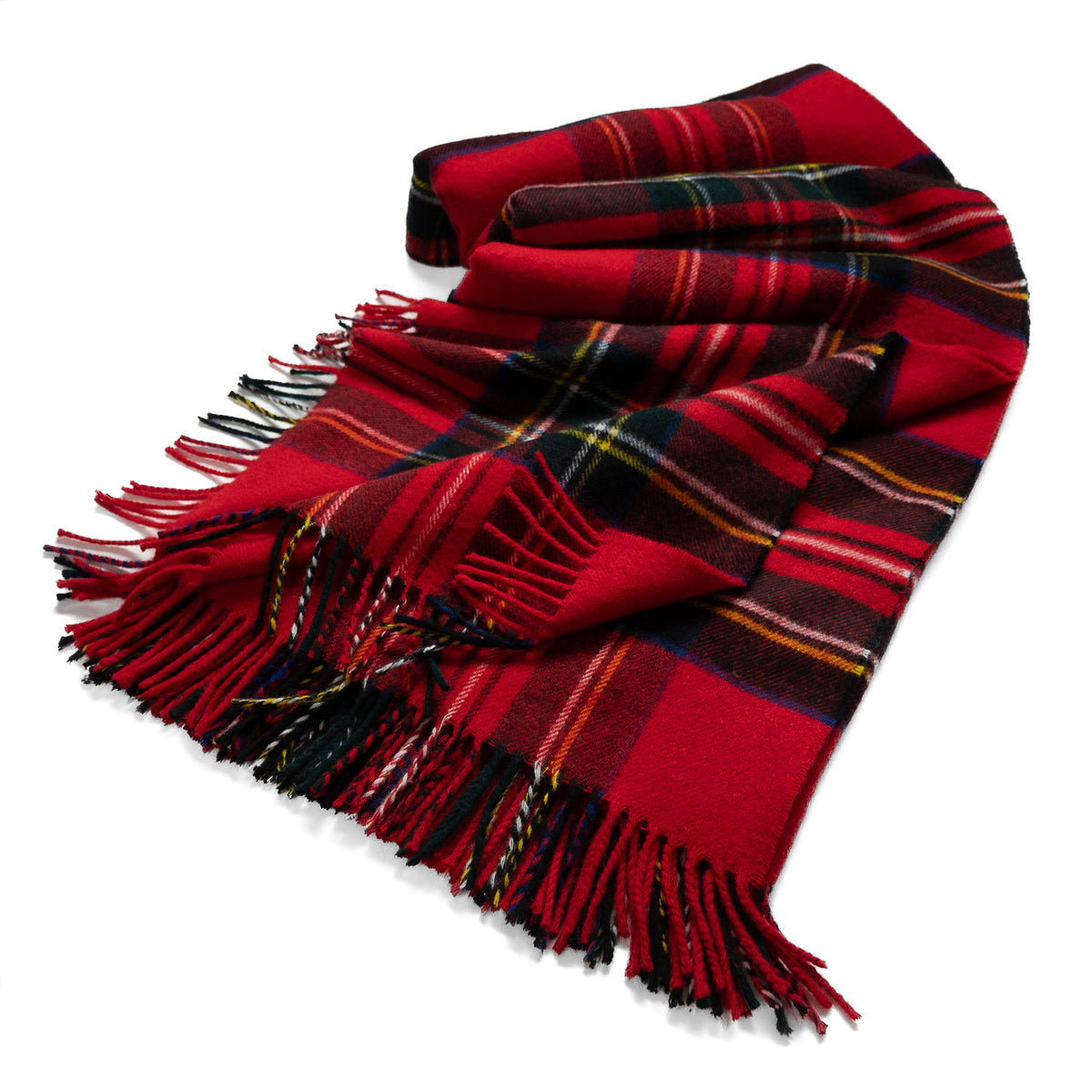 Prince of Scots Merino Wool Throw ~ Royal Stewart ~-Throws and Blankets-[bar code]-Prince of Scots
