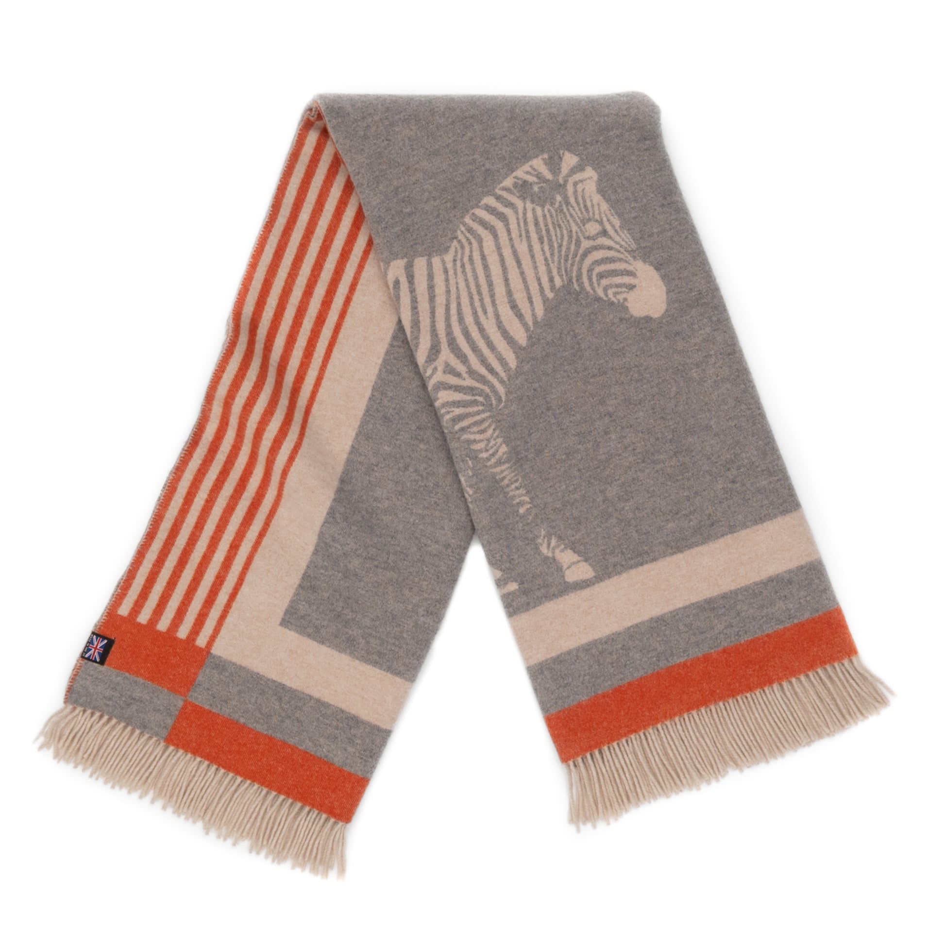 Savanna Equestrian Reversible Throw – Extra-Fine Italian Merino Wool | 56" x 72" (Available 9/15)-Throws and Blankets-[bar code]-Prince of Scots