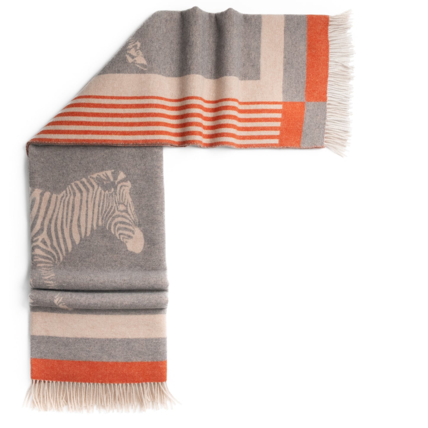 Savanna Equestrian Reversible Throw – Extra-Fine Italian Merino Wool | 56" x 72"-Throws and Blankets-[bar code]-Prince of Scots