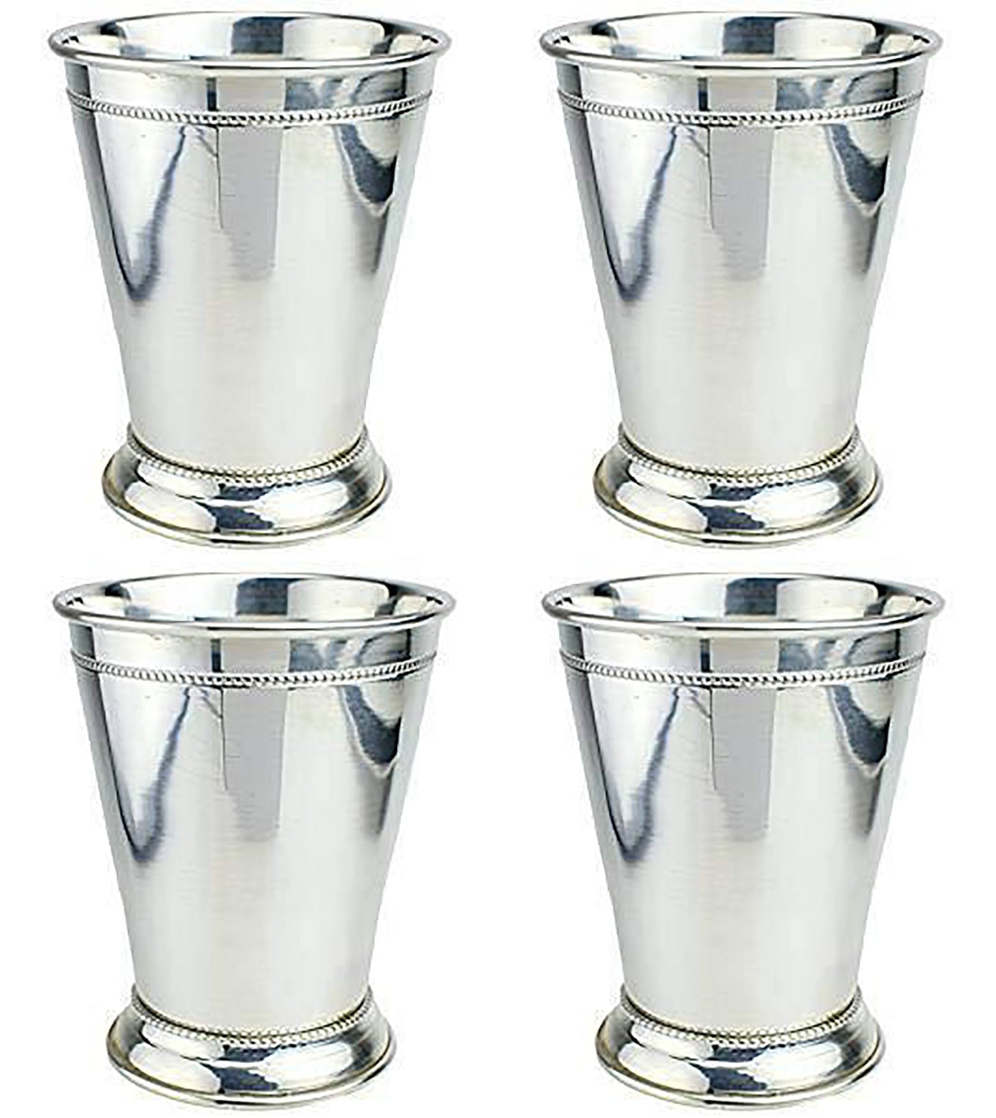 Prince of Scots Copper Mint Julep Cup w/ Pure Silver-Plate (Set of 4)-Mint Julep-Prince of Scots-810032751609-4MintJulepSP-Prince of Scots