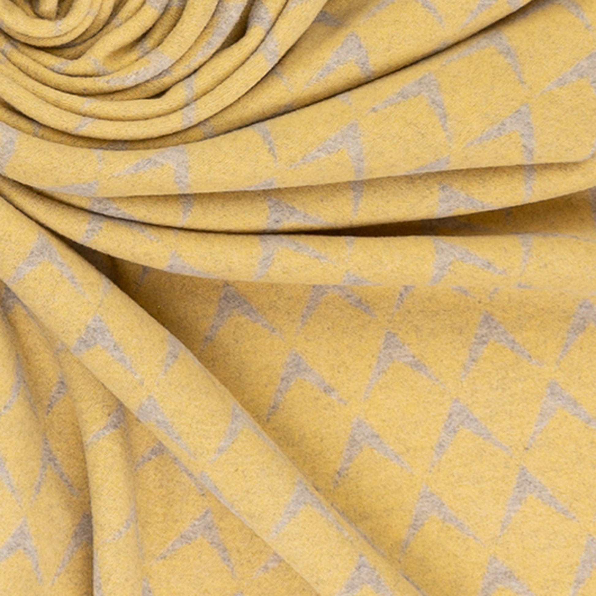 Southampton Home Chevron Merino Fleece Throw ~ Butter ~-Blankets-[bar code]-ChevronButter-Prince of Scots