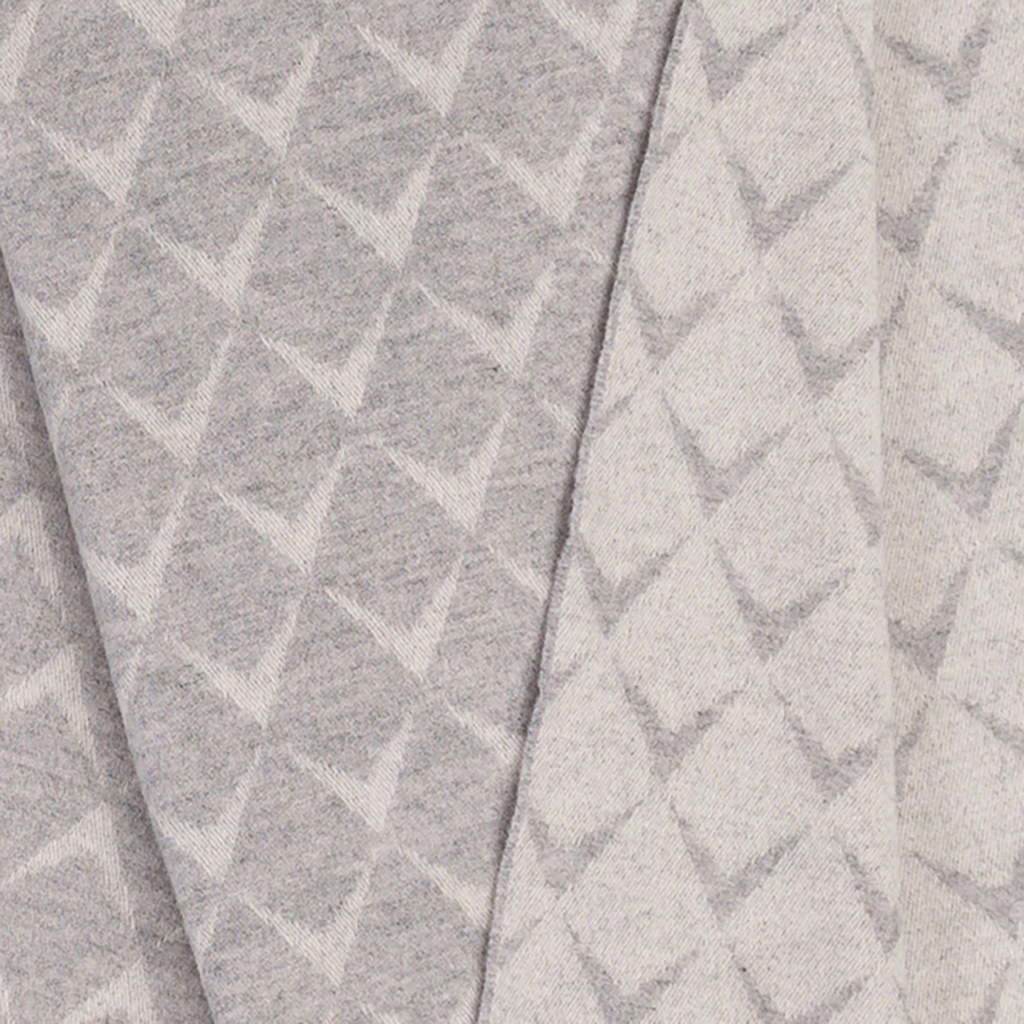 Southampton Home Chevron Merino Fleece Throw ~ Silver Grey ~-Blankets-[bar code]-PloverSilverGrey-Prince of Scots