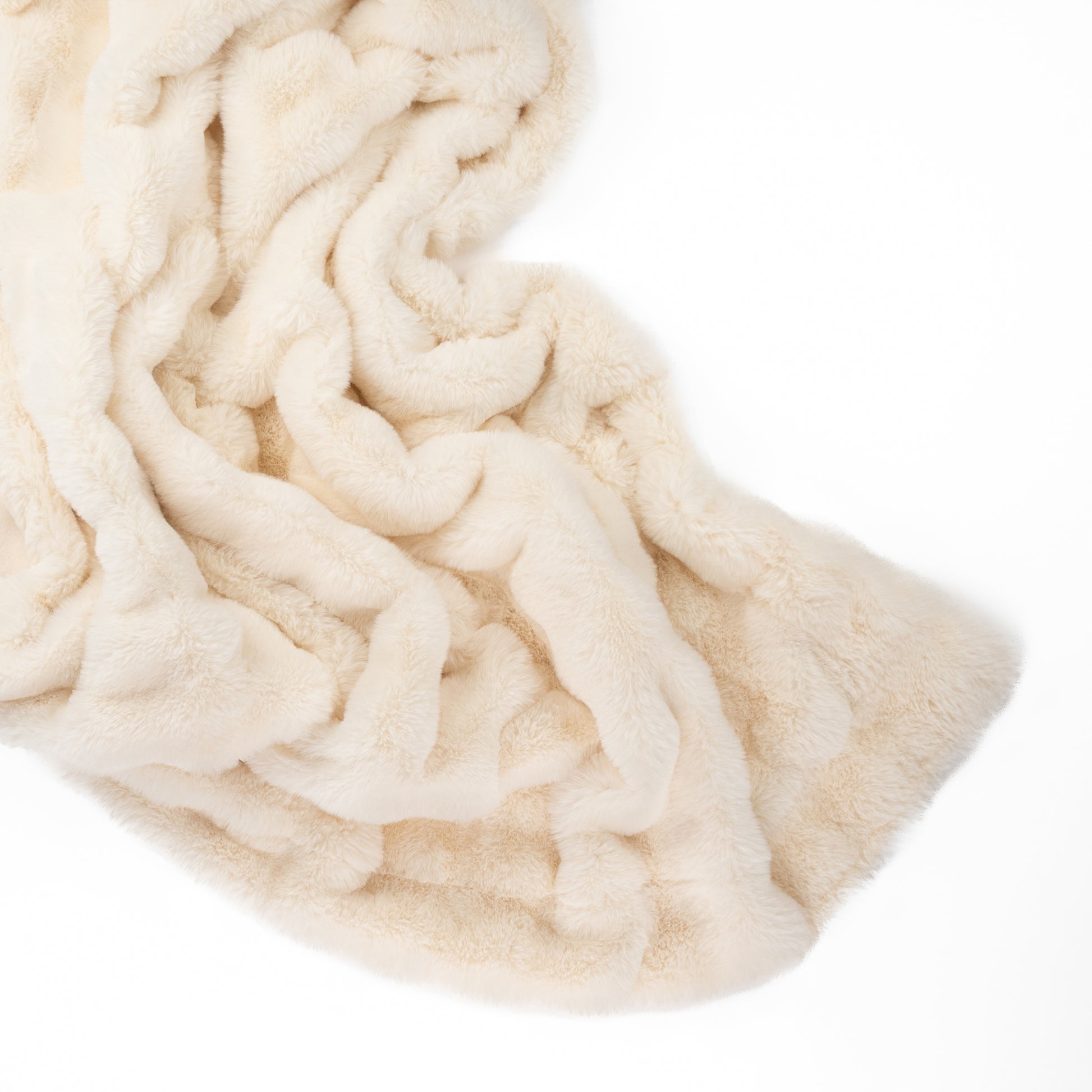 Southampton Home Cloud Throw ~ Champagne Mist ~-Throws and Blankets-[bar code]-Prince of Scots