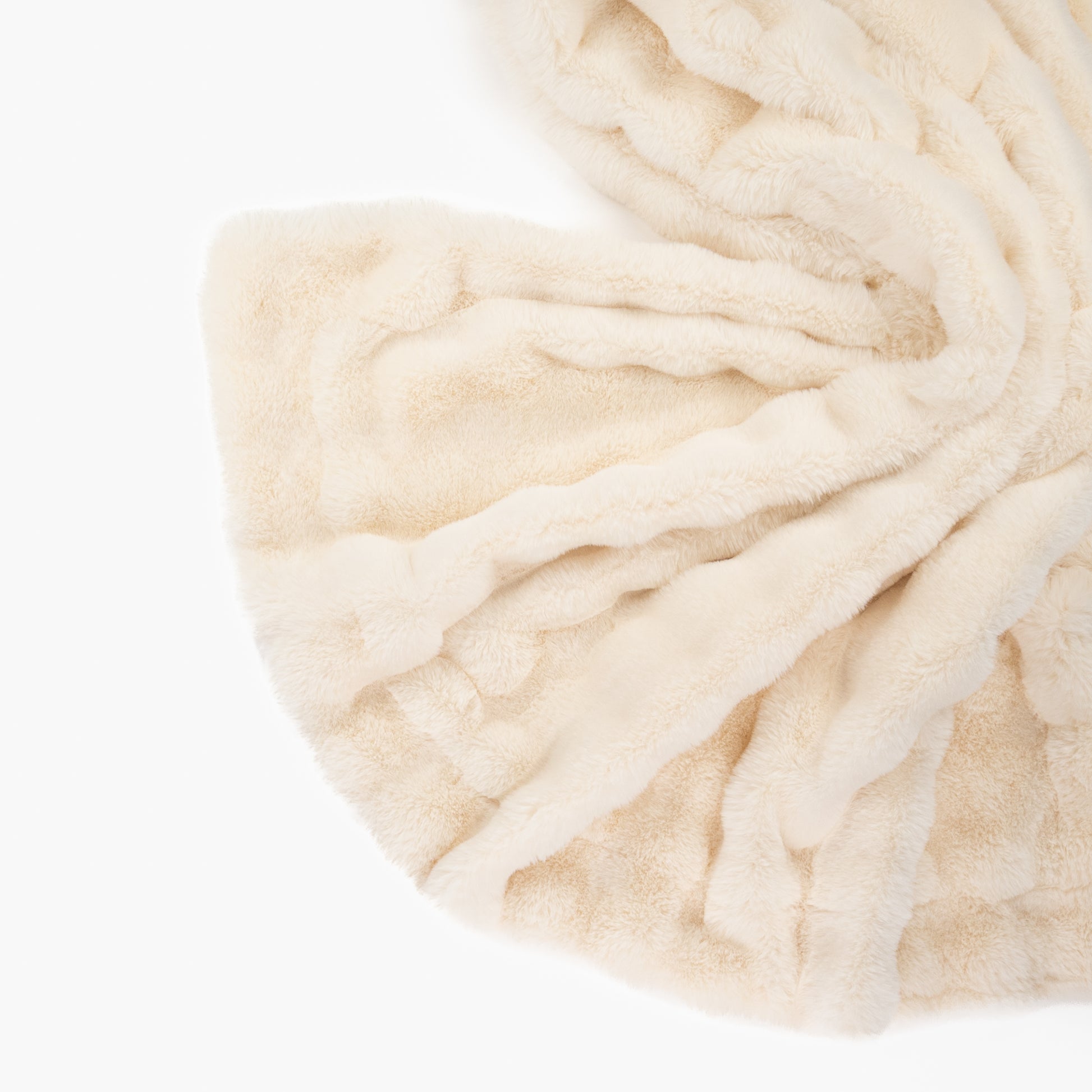 Southampton Home Cloud Throw ~ Champagne Mist ~-Throws and Blankets-[bar code]-Prince of Scots