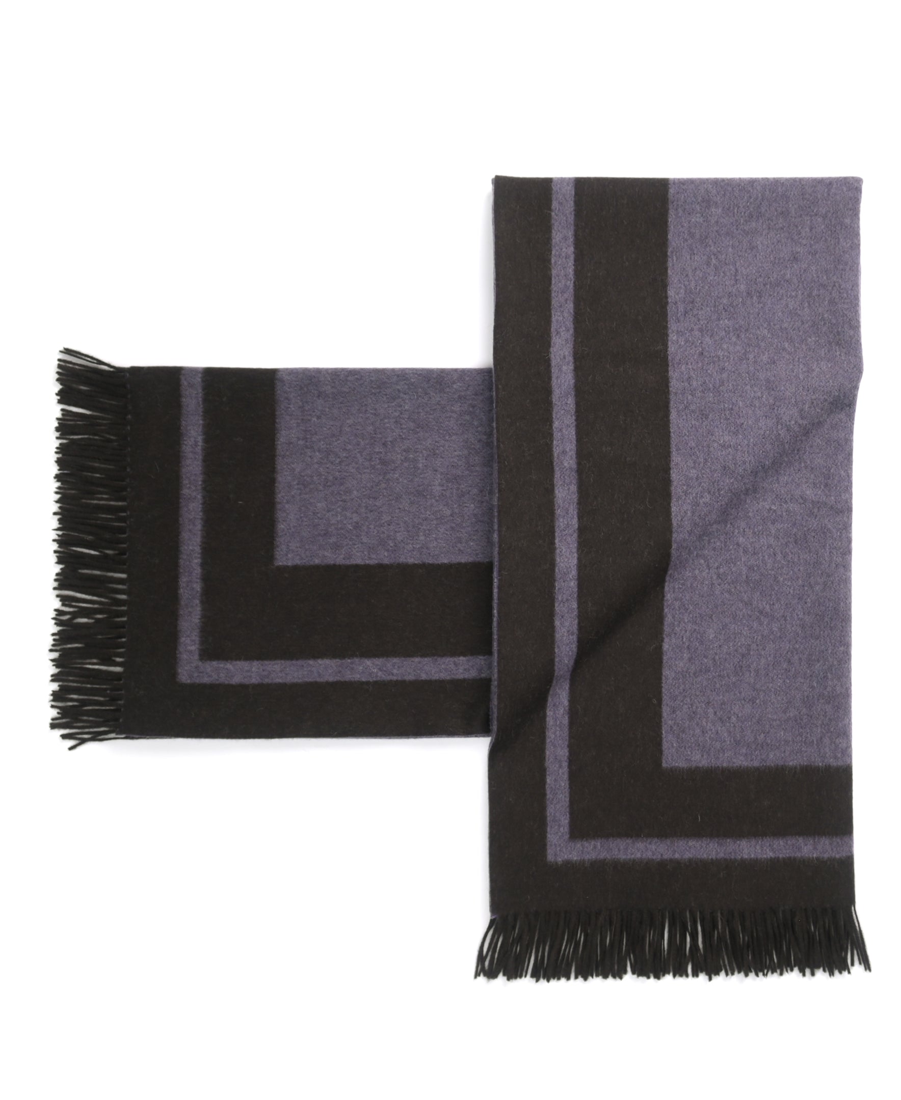 Southampton Home Double-Faced Border Throw 60" X 74" Lavender-Blankets-[bar code]-Prince of Scots