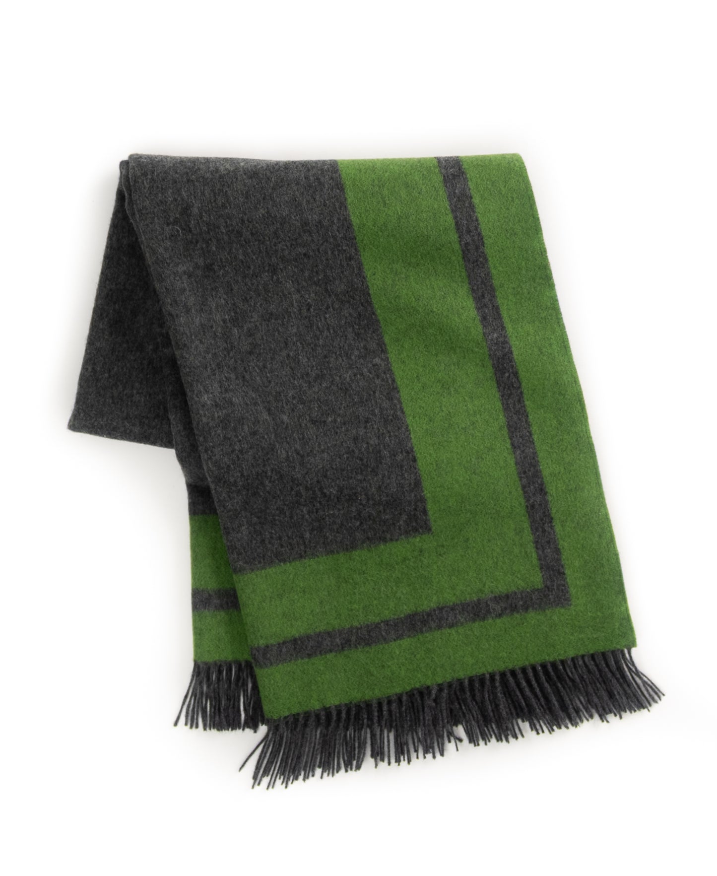 Southampton Home Double-Faced Border Throw 60" X 74" Lime-Blankets-[bar code]-Prince of Scots