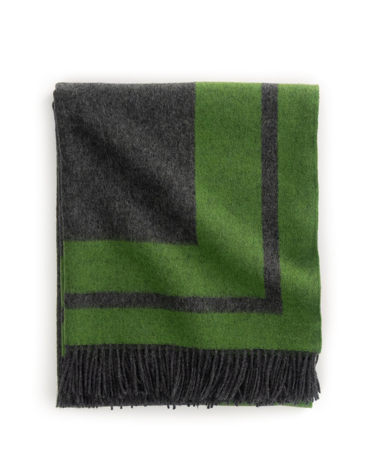 Southampton Home Double-Faced Border Throw 60" X 74" Lime-Blankets-[bar code]-Prince of Scots