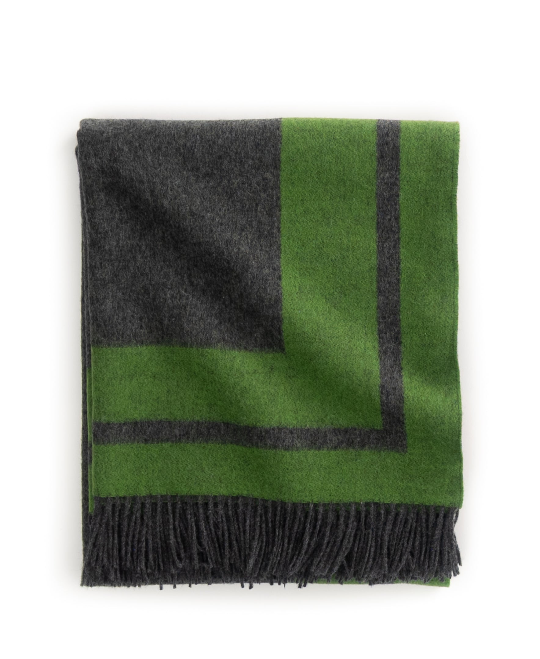 Southampton Home Double-Faced Border Throw 60" X 74" Lime-Blankets-[bar code]-Prince of Scots