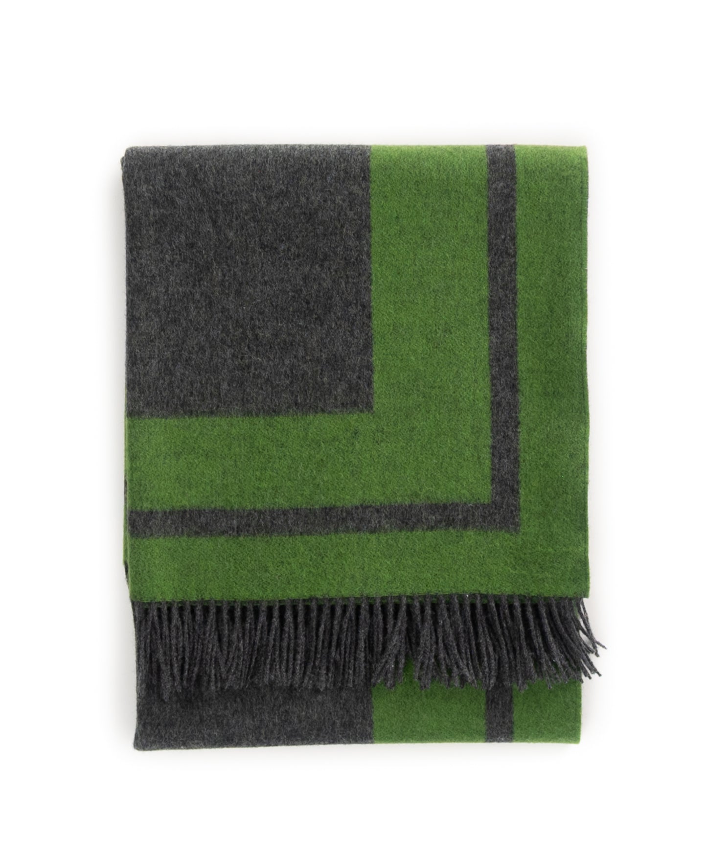 Southampton Home Double-Faced Border Throw 60" X 74" Lime-Blankets-[bar code]-Prince of Scots