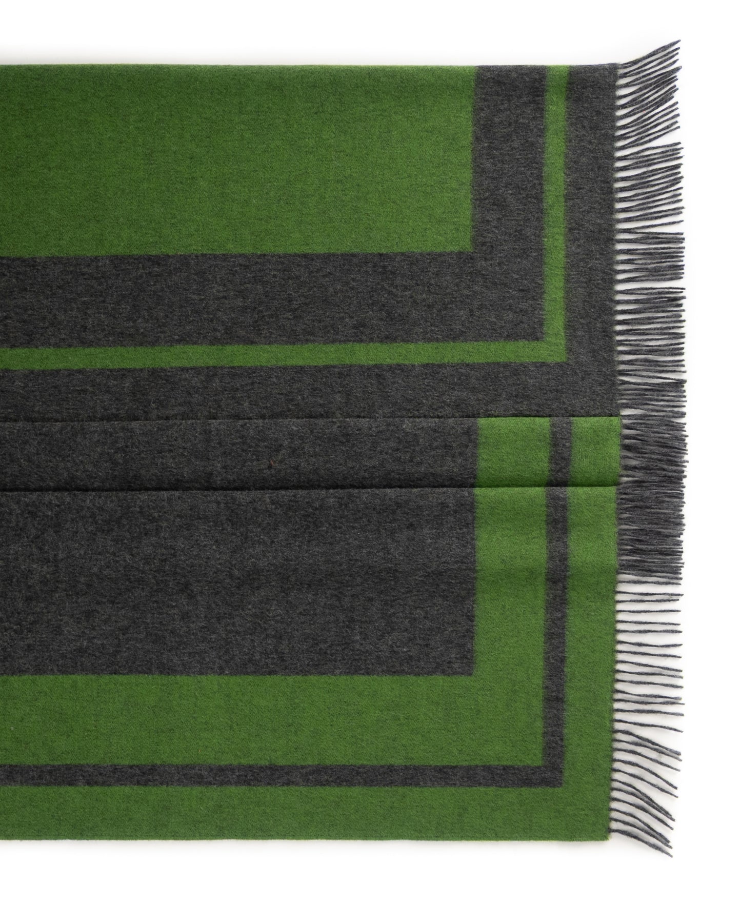 Southampton Home Double-Faced Border Throw 60" X 74" Lime-Blankets-[bar code]-Prince of Scots