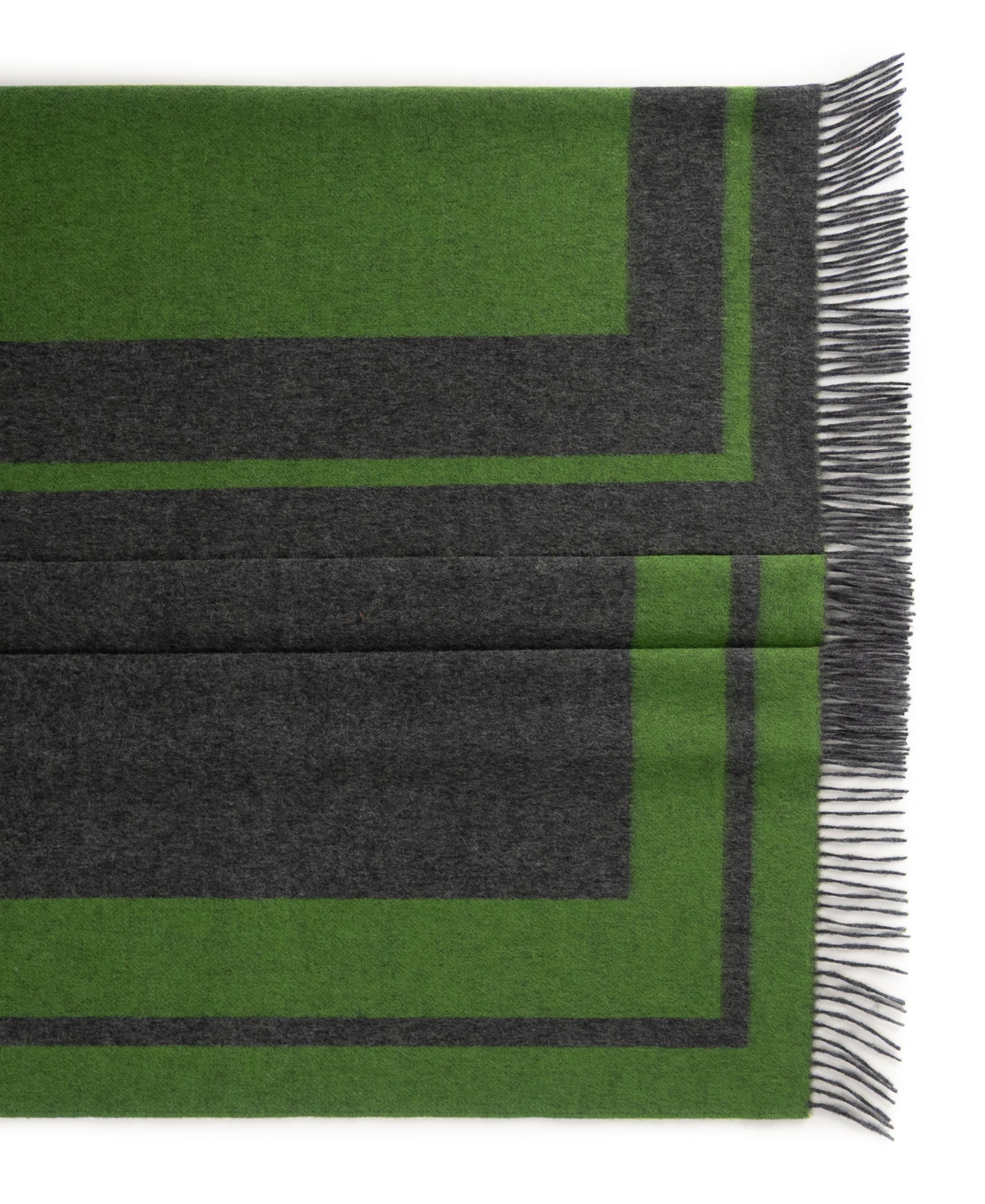 Southampton Home Double-Faced Border Throw 60" X 74" Lime-Blankets-[bar code]-Prince of Scots