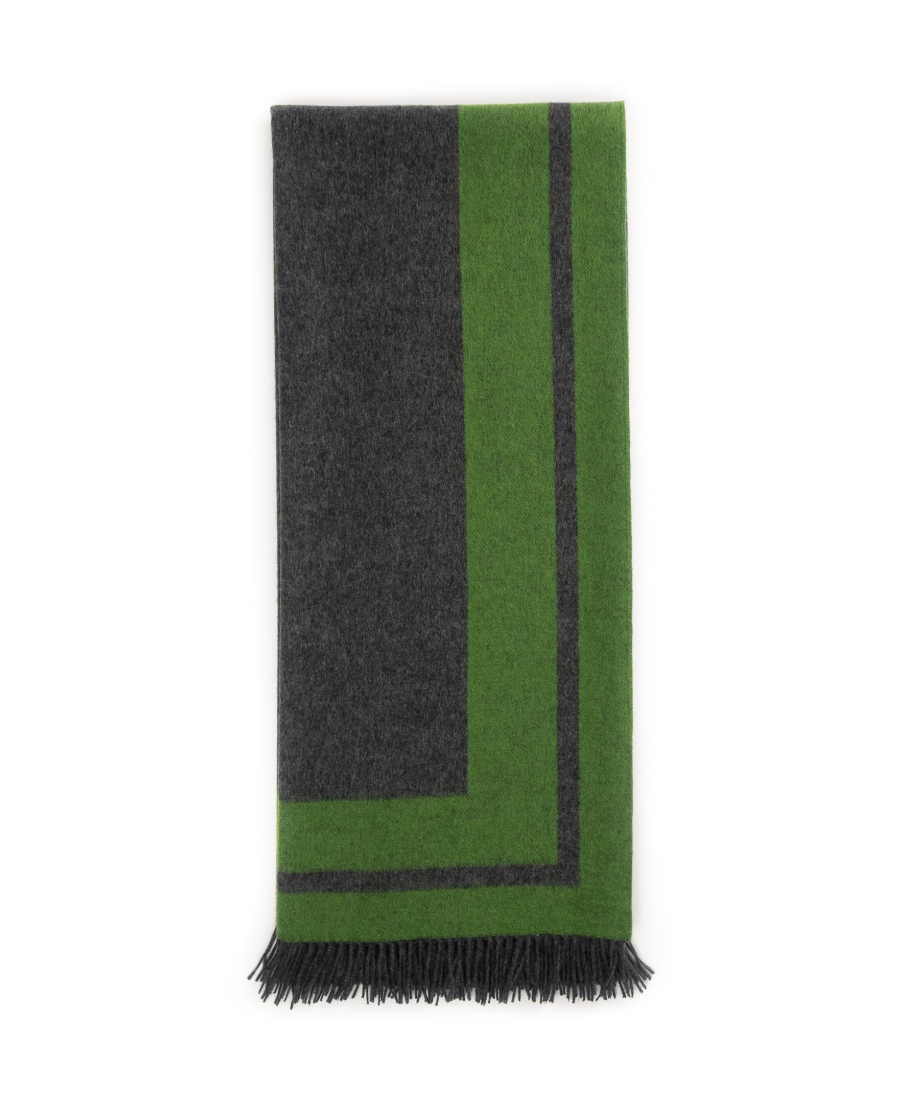 Southampton Home Double-Faced Border Throw 60" X 74" Lime-Blankets-[bar code]-Prince of Scots