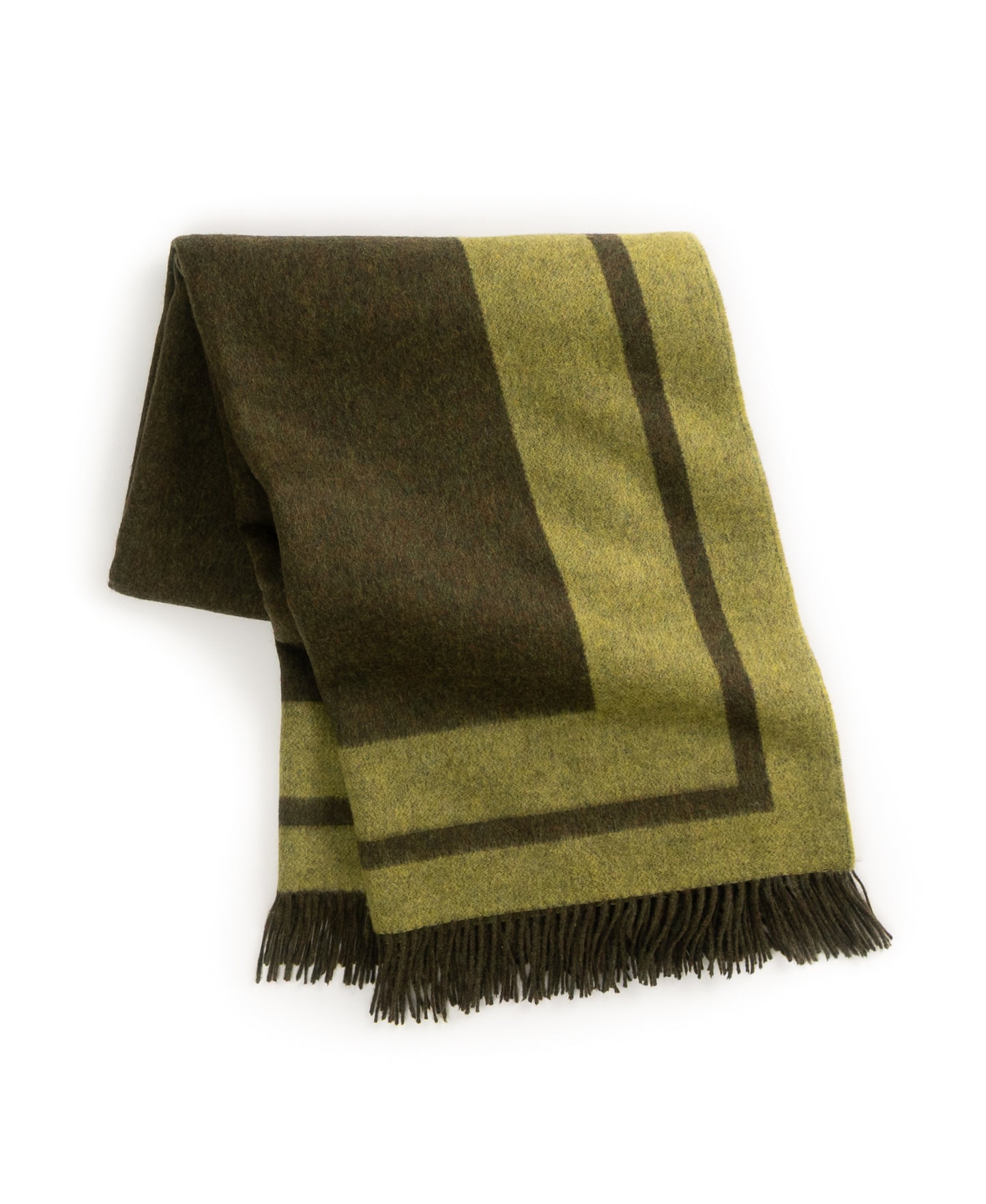 Southampton Home Double-Faced Border Throw 60" X 74" Loden-Blankets-[bar code]-Prince of Scots