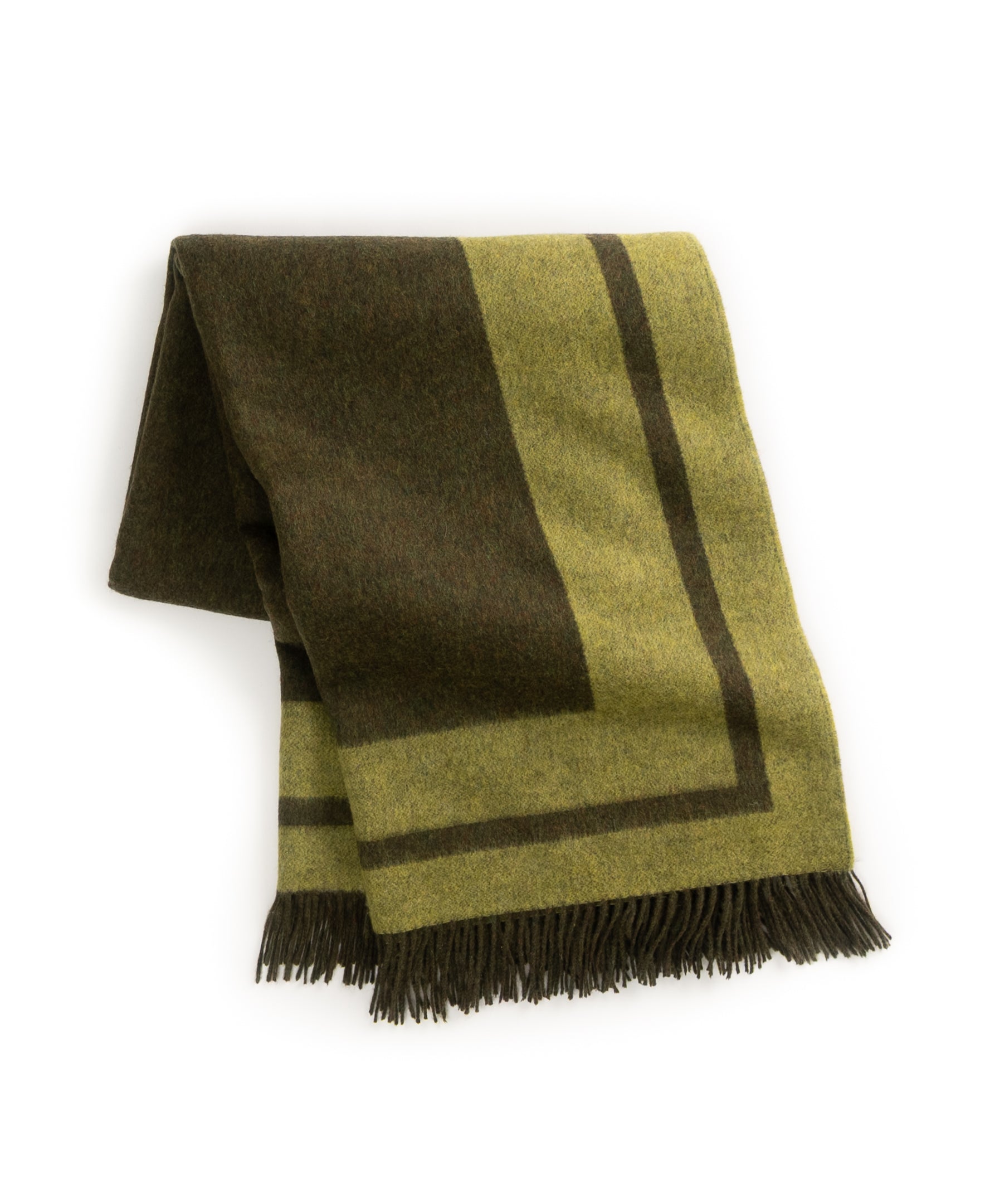 Southampton Home Double-Faced Border Throw 60" X 74" Loden-Blankets-[bar code]-Prince of Scots