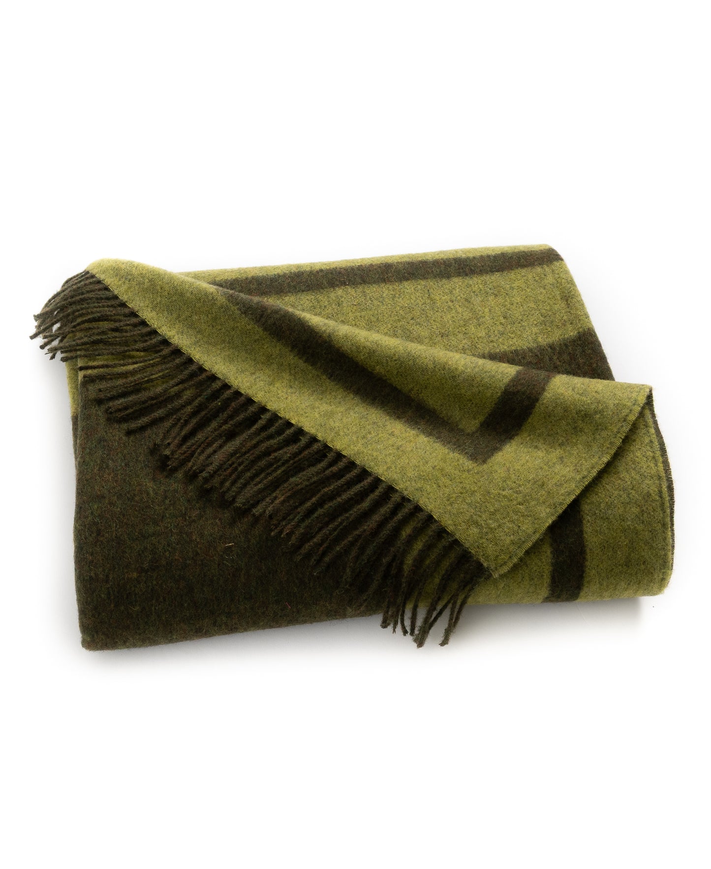 Southampton Home Double-Faced Border Throw 60" X 74" Loden-Blankets-[bar code]-Prince of Scots