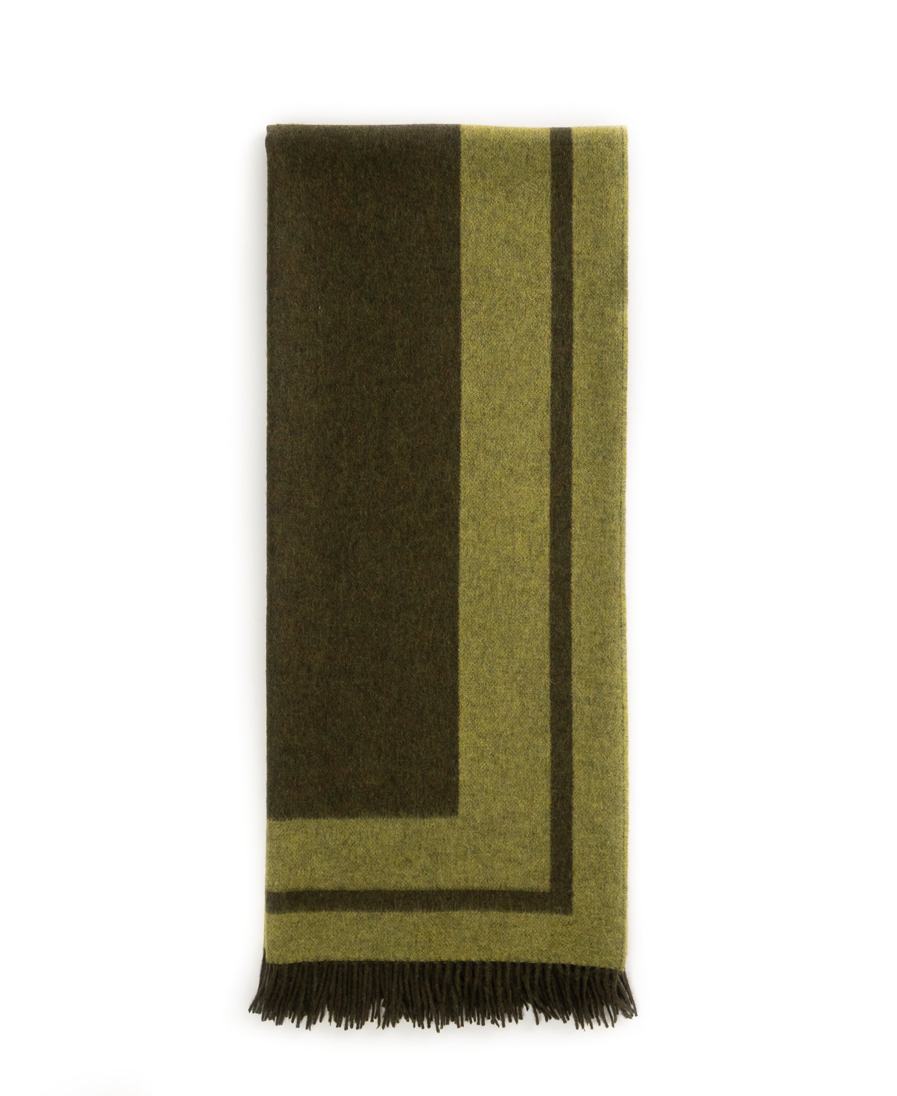 Southampton Home Double-Faced Border Throw 60" X 74" Loden-Blankets-[bar code]-Prince of Scots