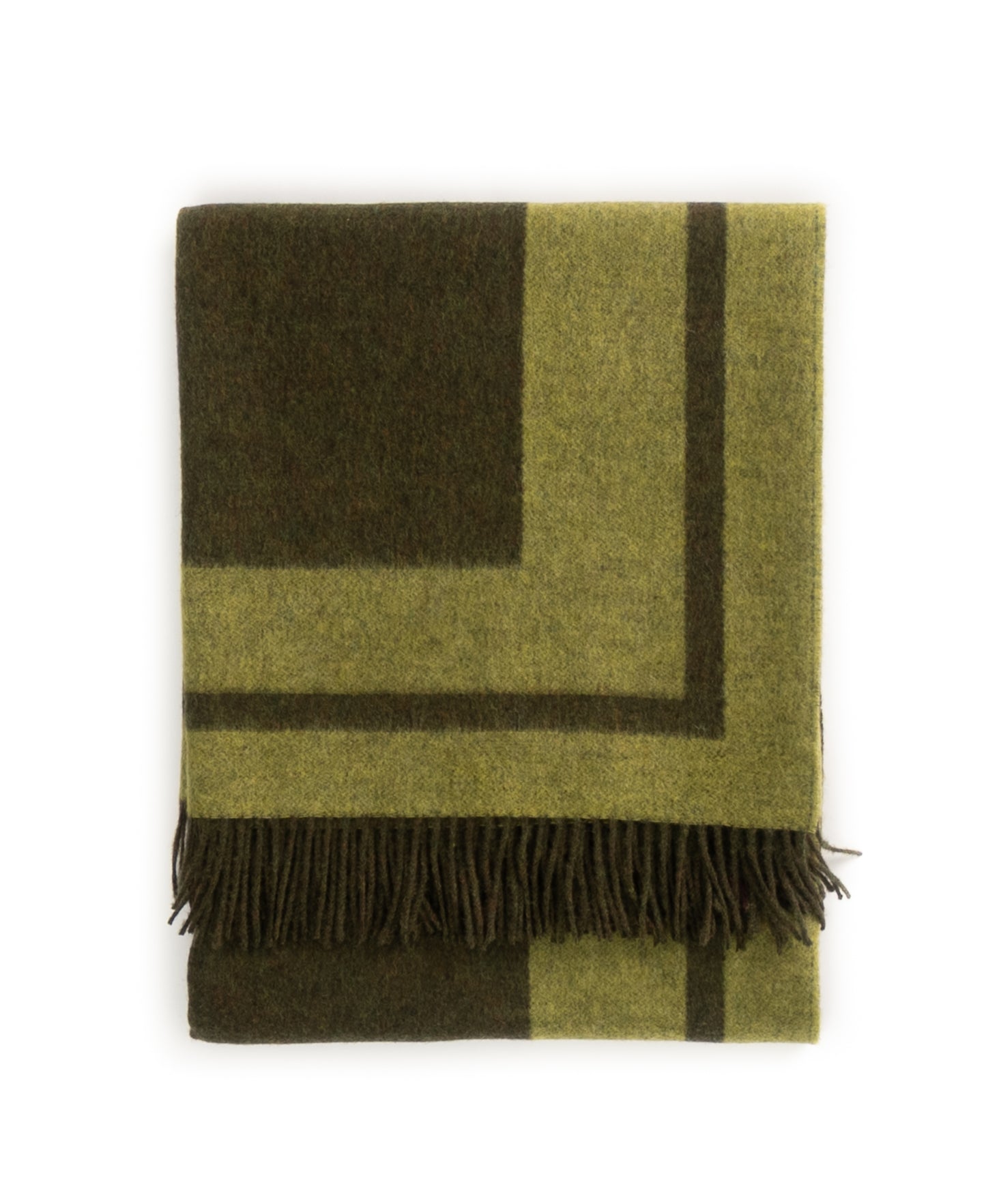 Southampton Home Double-Faced Border Throw 60" X 74" Loden-Blankets-[bar code]-Prince of Scots