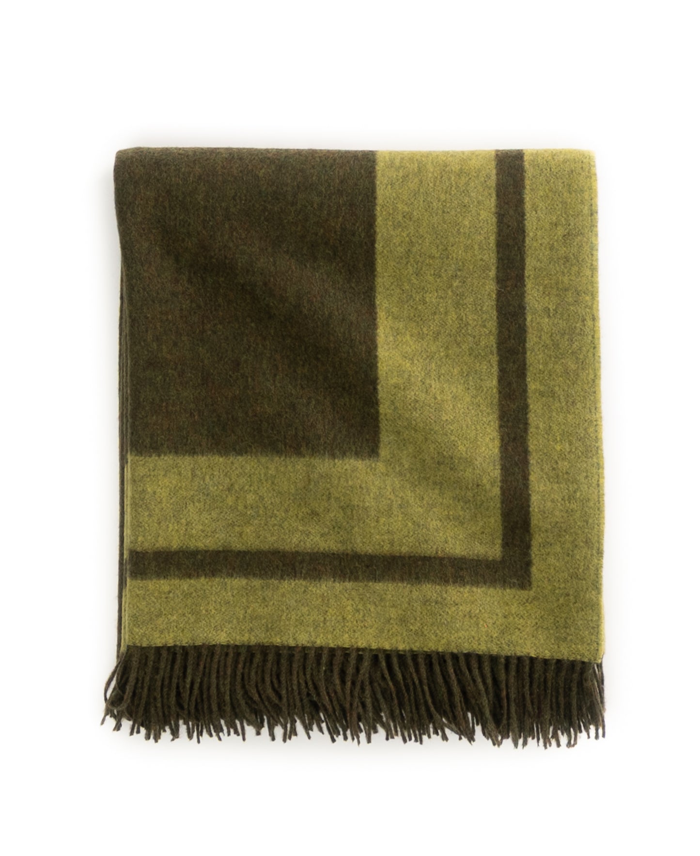 Southampton Home Double-Faced Border Throw 60" X 74" Loden-Blankets-[bar code]-Prince of Scots