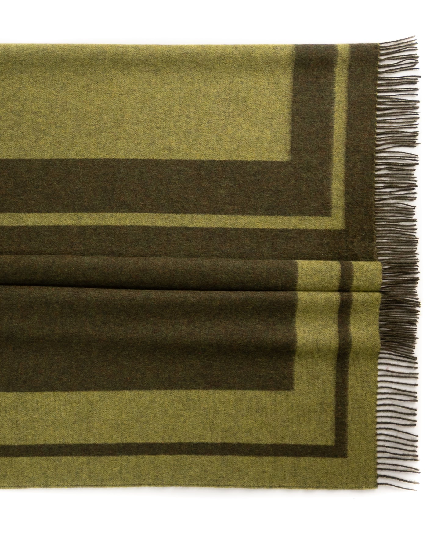 Southampton Home Double-Faced Border Throw 60" X 74" Loden-Blankets-[bar code]-Prince of Scots