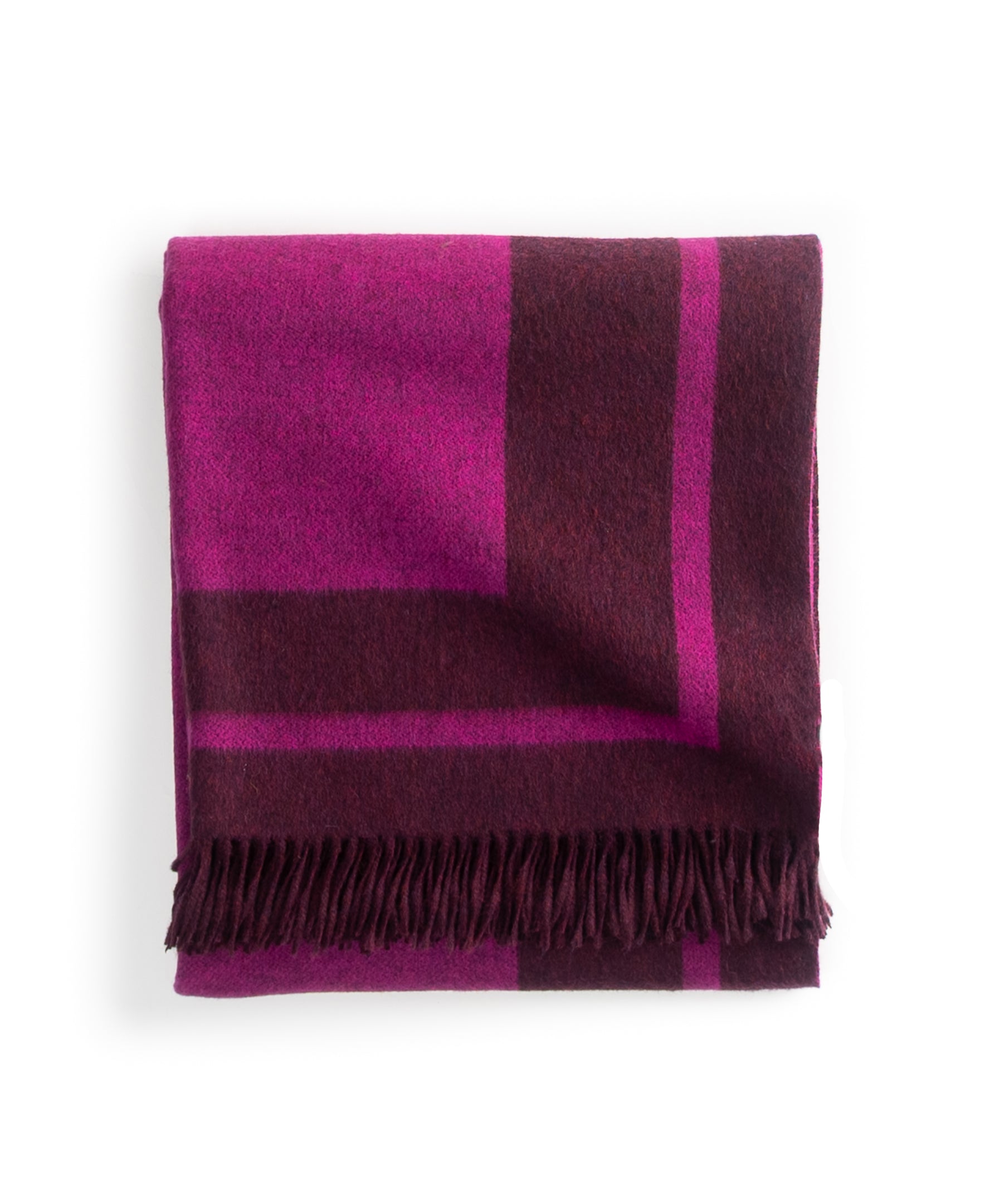 Southampton Home Double-Faced Border Throw 60" X 74" Magenta-Blankets-[bar code]-Prince of Scots