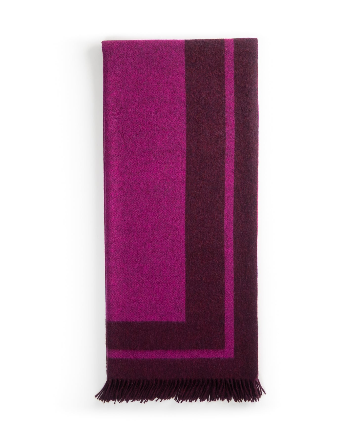Southampton Home Double-Faced Border Throw 60" X 74" Magenta-Blankets-[bar code]-Prince of Scots