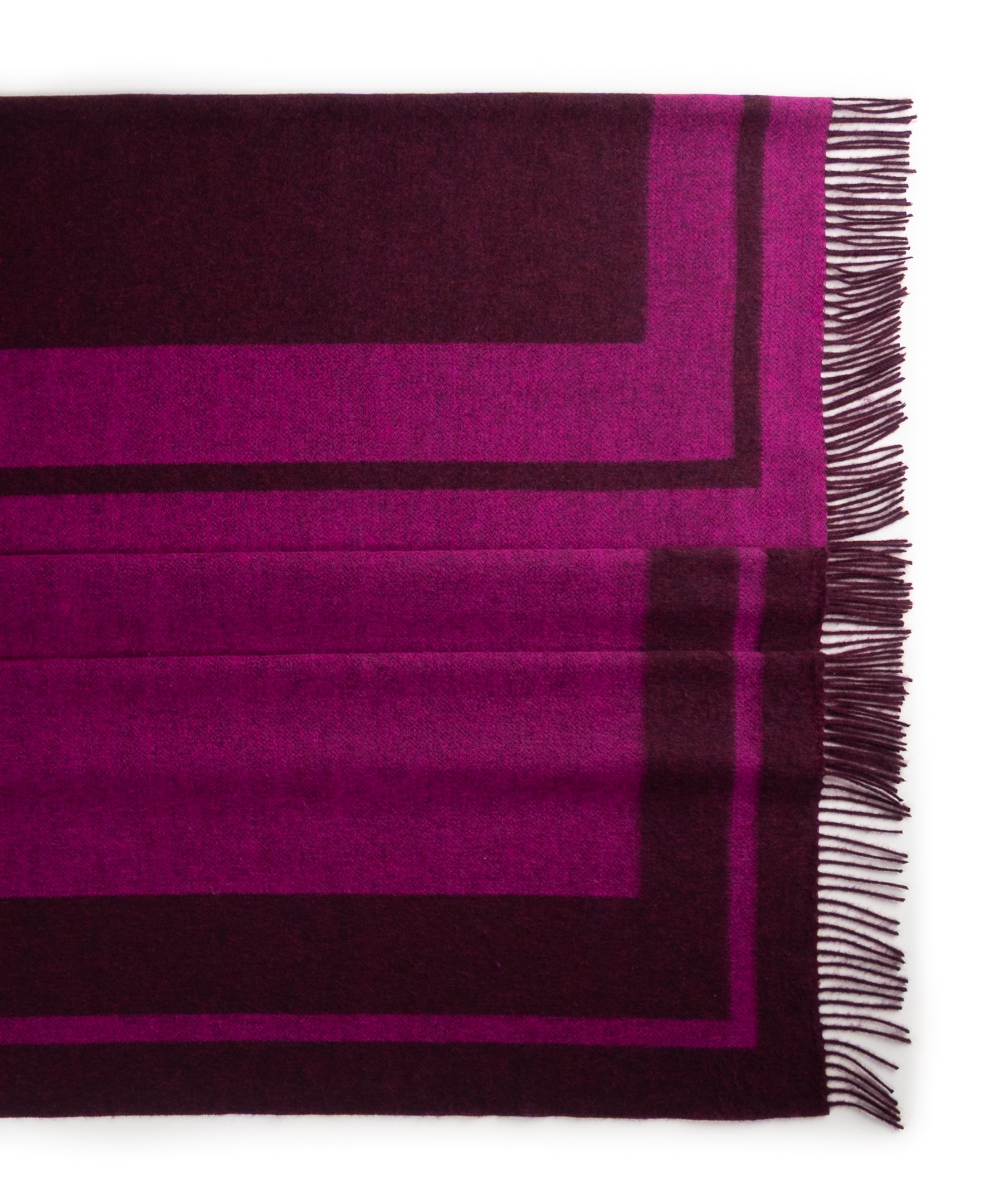 Southampton Home Double-Faced Border Throw 60" X 74" Magenta-Blankets-[bar code]-Prince of Scots