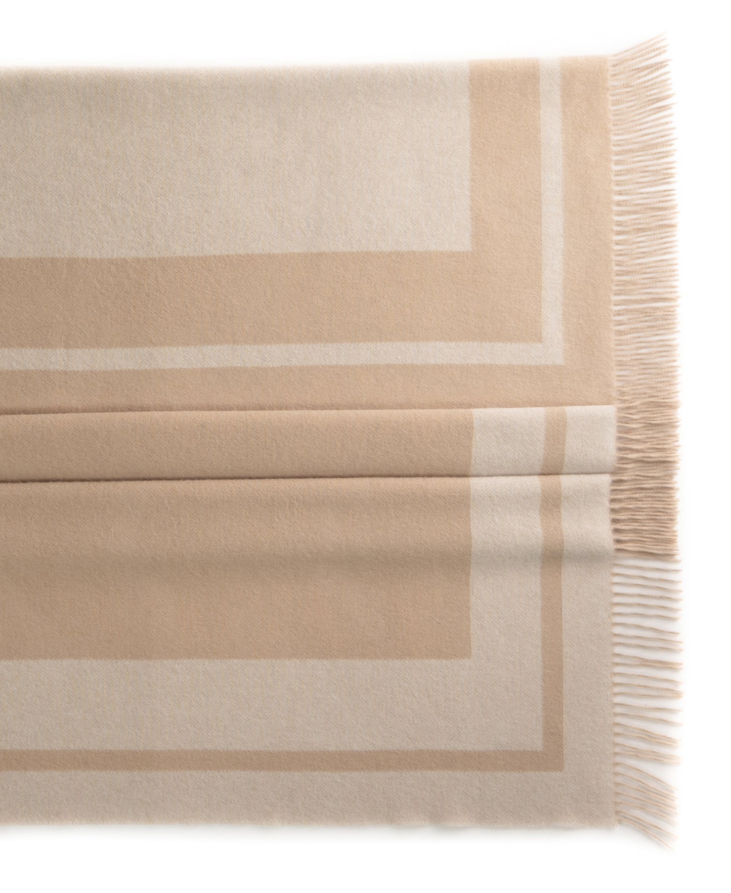 Southampton Home Double-Faced Border Throw 60" X 74" Natural-Blankets-[bar code]-Prince of Scots