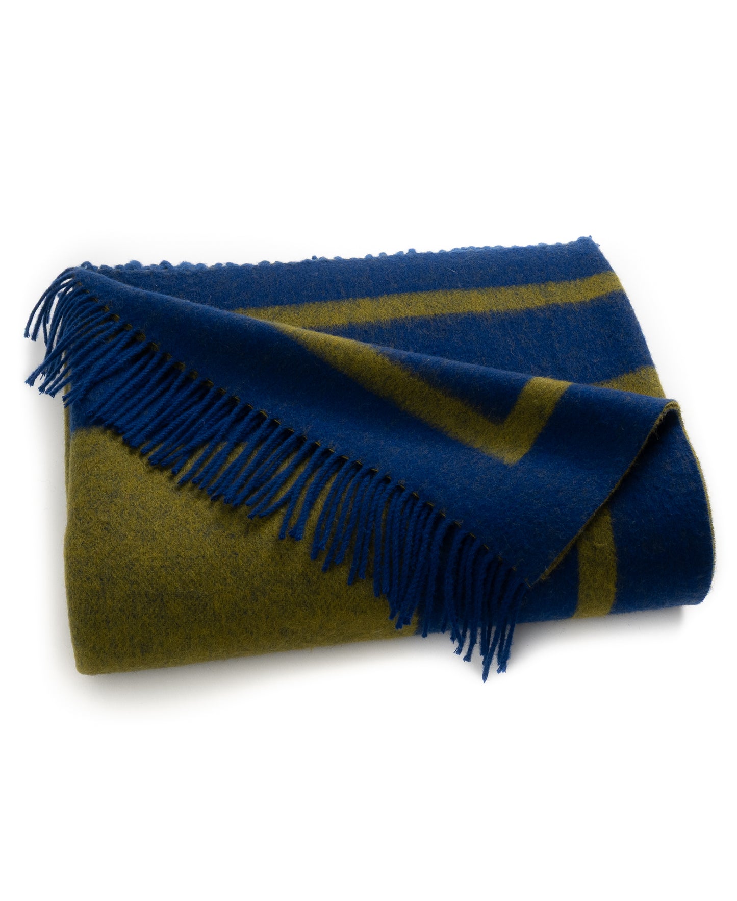 Southampton Home Double-Faced Border Throw 60" X 74" Navy/Gold-Blankets-[bar code]-Prince of Scots