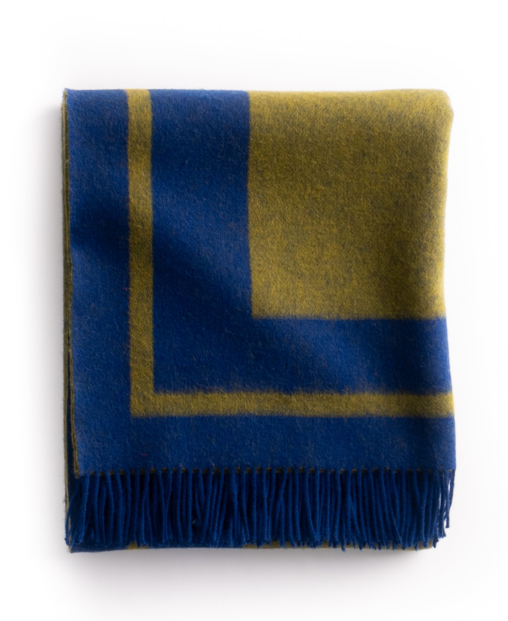 Southampton Home Double-Faced Border Throw 60" X 74" Navy/Gold-Blankets-[bar code]-Prince of Scots