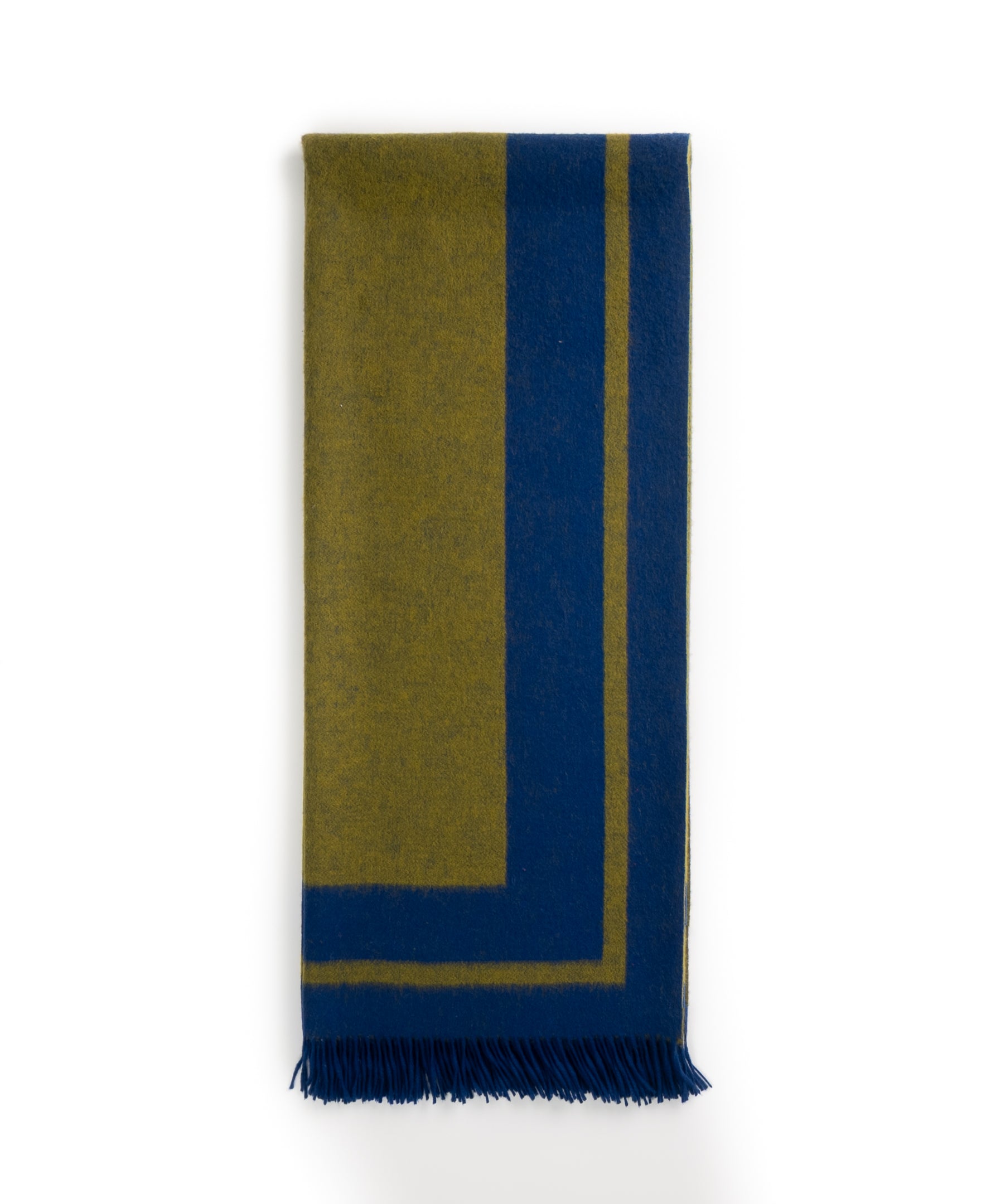 Southampton Home Double-Faced Border Throw 60" X 74" Navy/Gold-Blankets-[bar code]-Prince of Scots