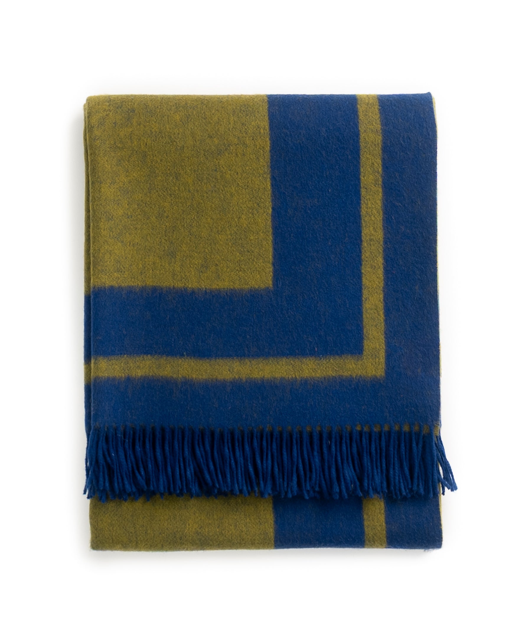 Southampton Home Double-Faced Border Throw 60" X 74" Navy/Gold-Blankets-[bar code]-Prince of Scots