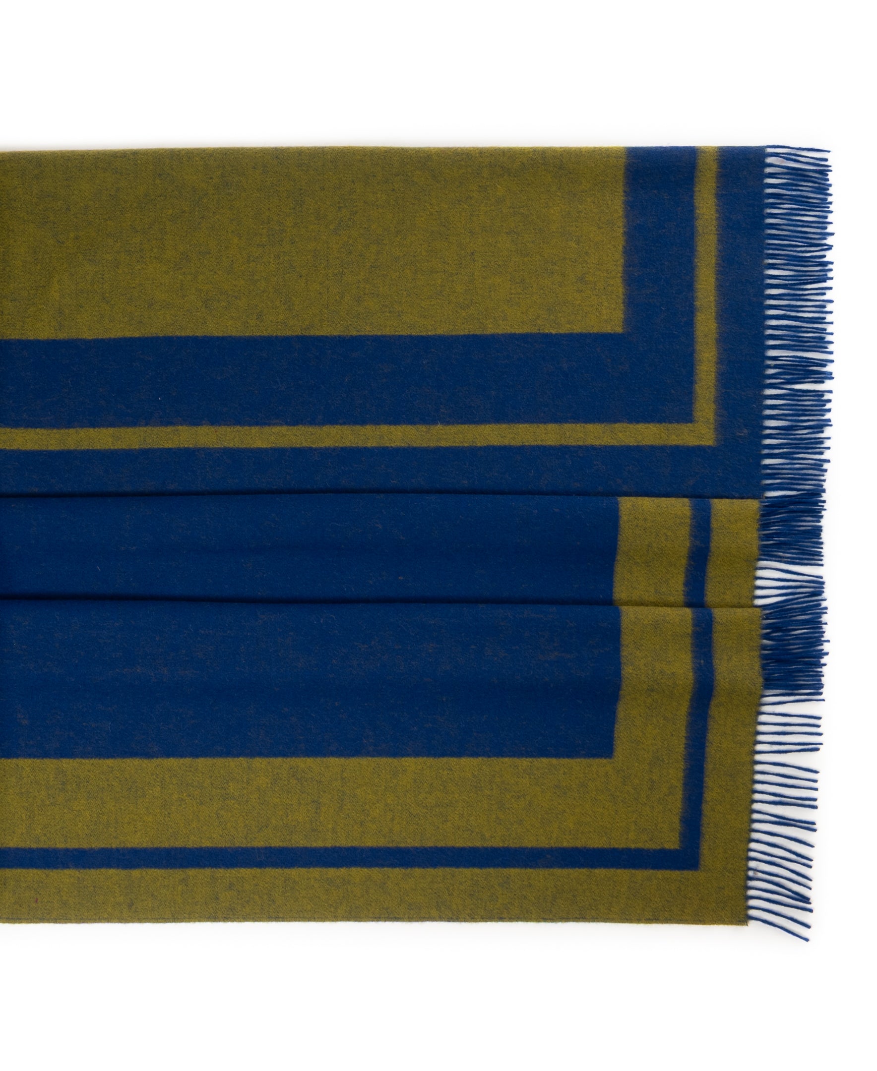 Southampton Home Double-Faced Border Throw 60" X 74" Navy/Gold-Blankets-[bar code]-Prince of Scots