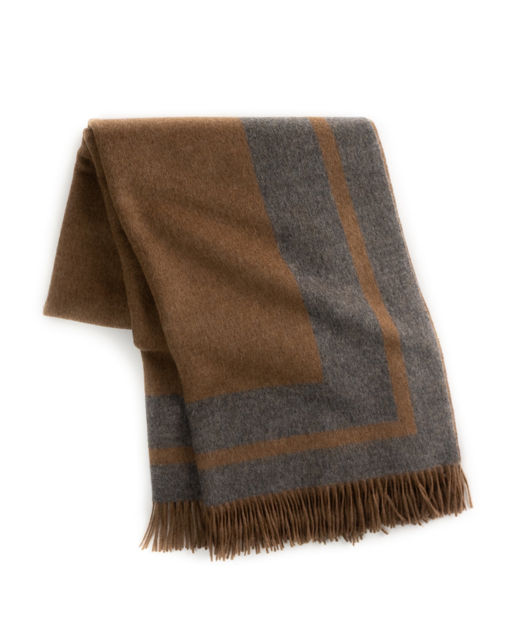 Southampton Home Double-Faced Border Throw 60" X 74" Steel-Blankets-[bar code]-Prince of Scots