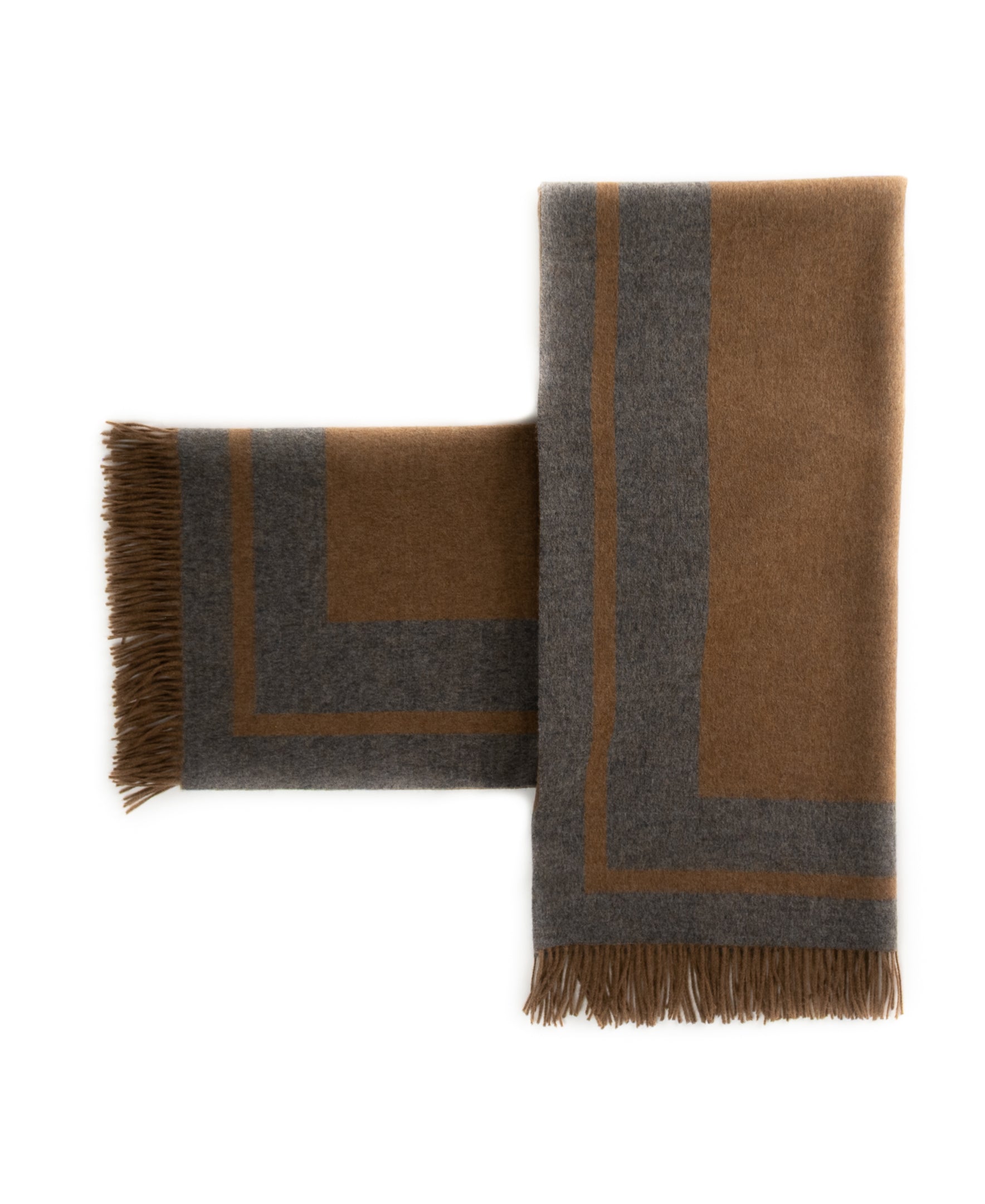 Southampton Home Double-Faced Border Throw 60" X 74" Steel-Blankets-[bar code]-Prince of Scots