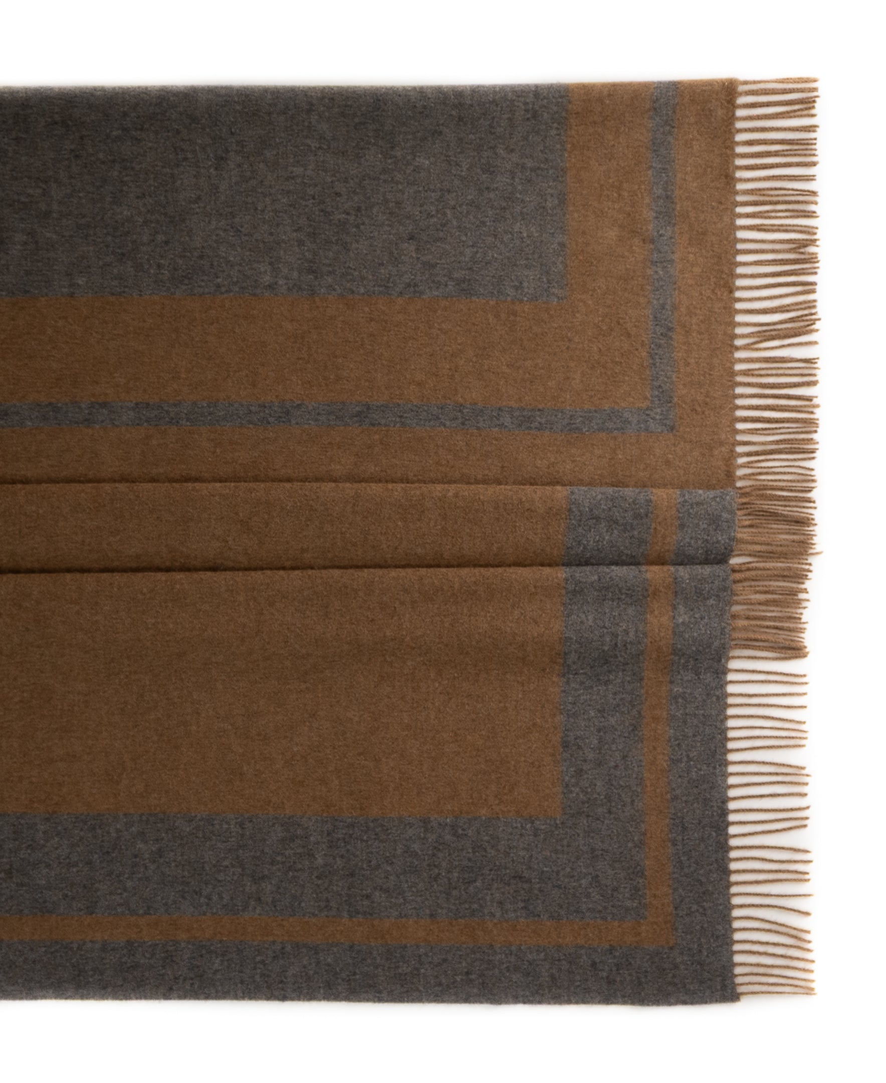 Southampton Home Double-Faced Border Throw 60" X 74" Steel-Blankets-[bar code]-Prince of Scots
