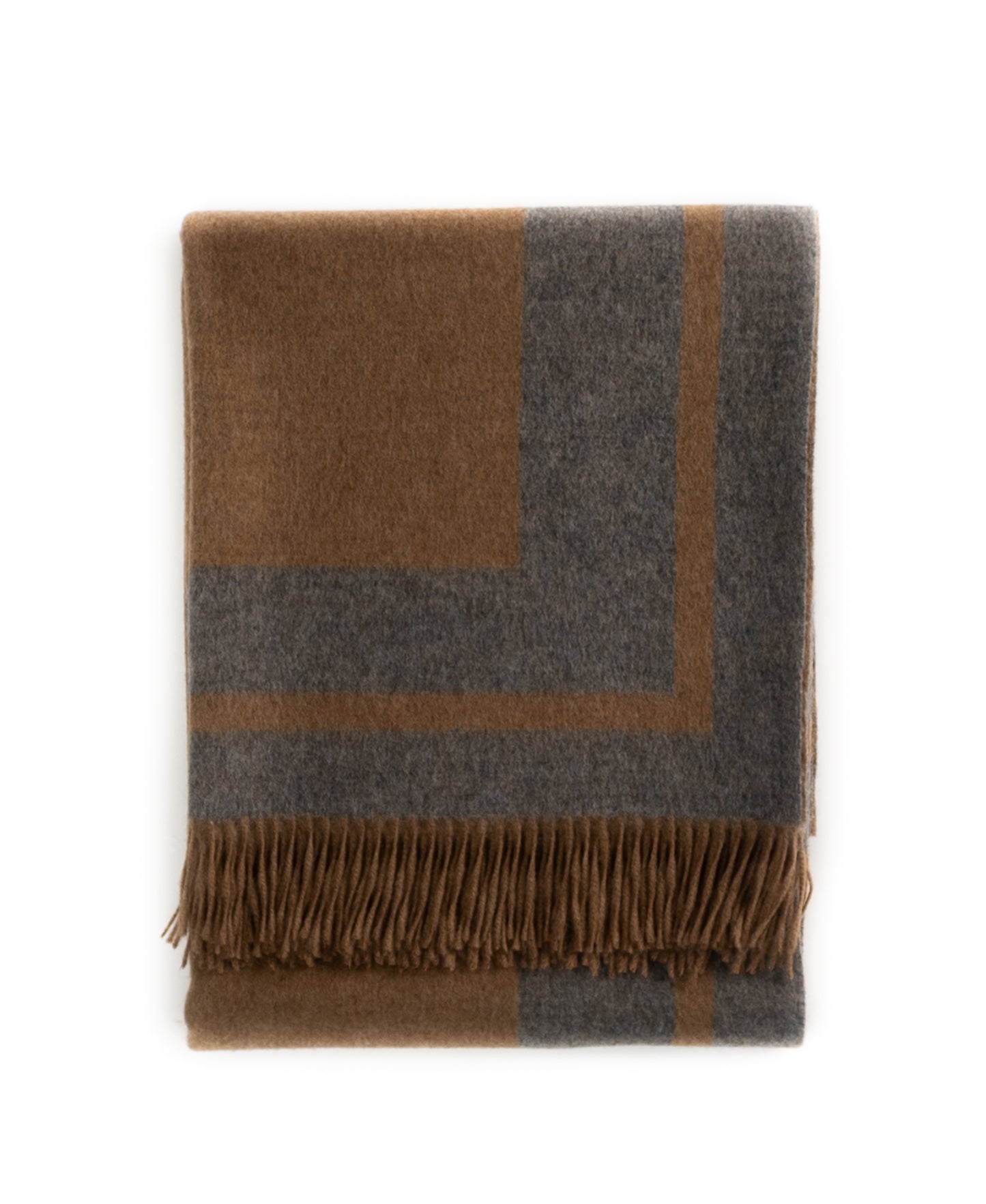 Southampton Home Double-Faced Border Throw 60" X 74" Steel-Blankets-[bar code]-Prince of Scots
