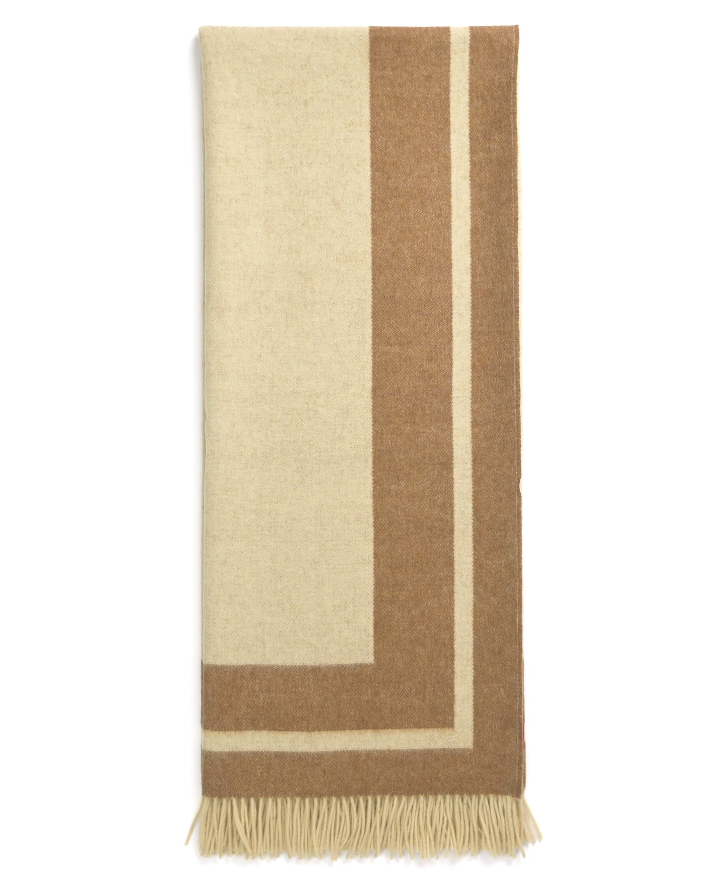 Southampton Home Double-Faced Border Throw 60" X 74" Tan-Blankets-[bar code]-Prince of Scots