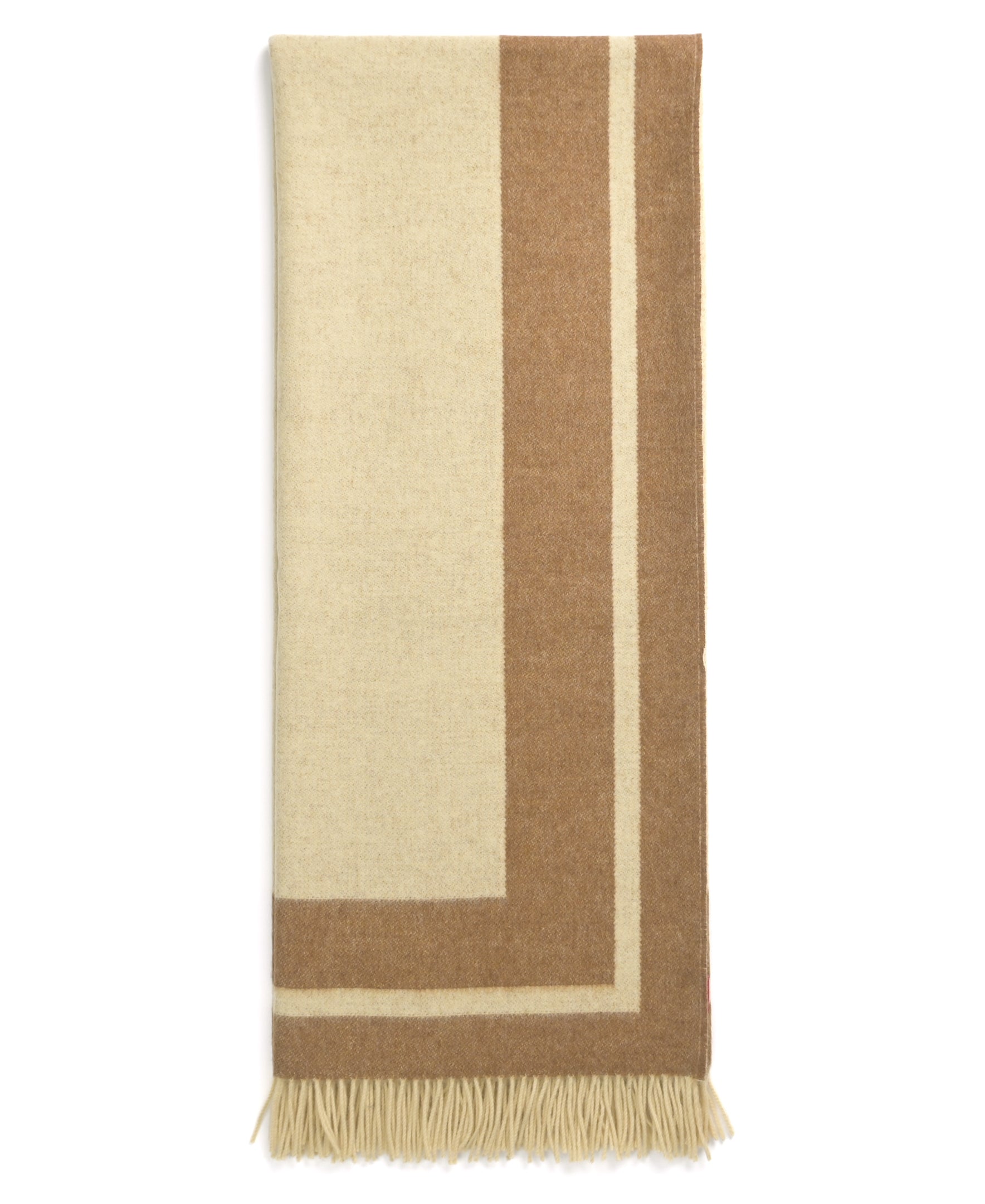 Southampton Home Double-Faced Border Throw 60" X 74" Tan-Blankets-[bar code]-Prince of Scots