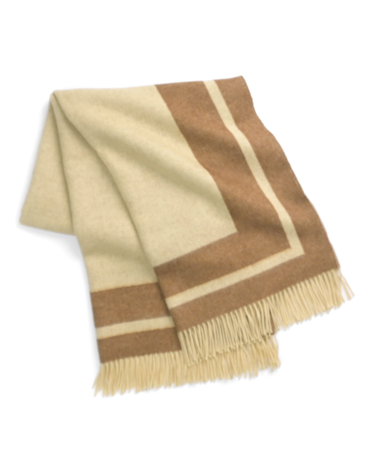 Southampton Home Double-Faced Border Throw 60" X 74" Tan-Blankets-[bar code]-Prince of Scots