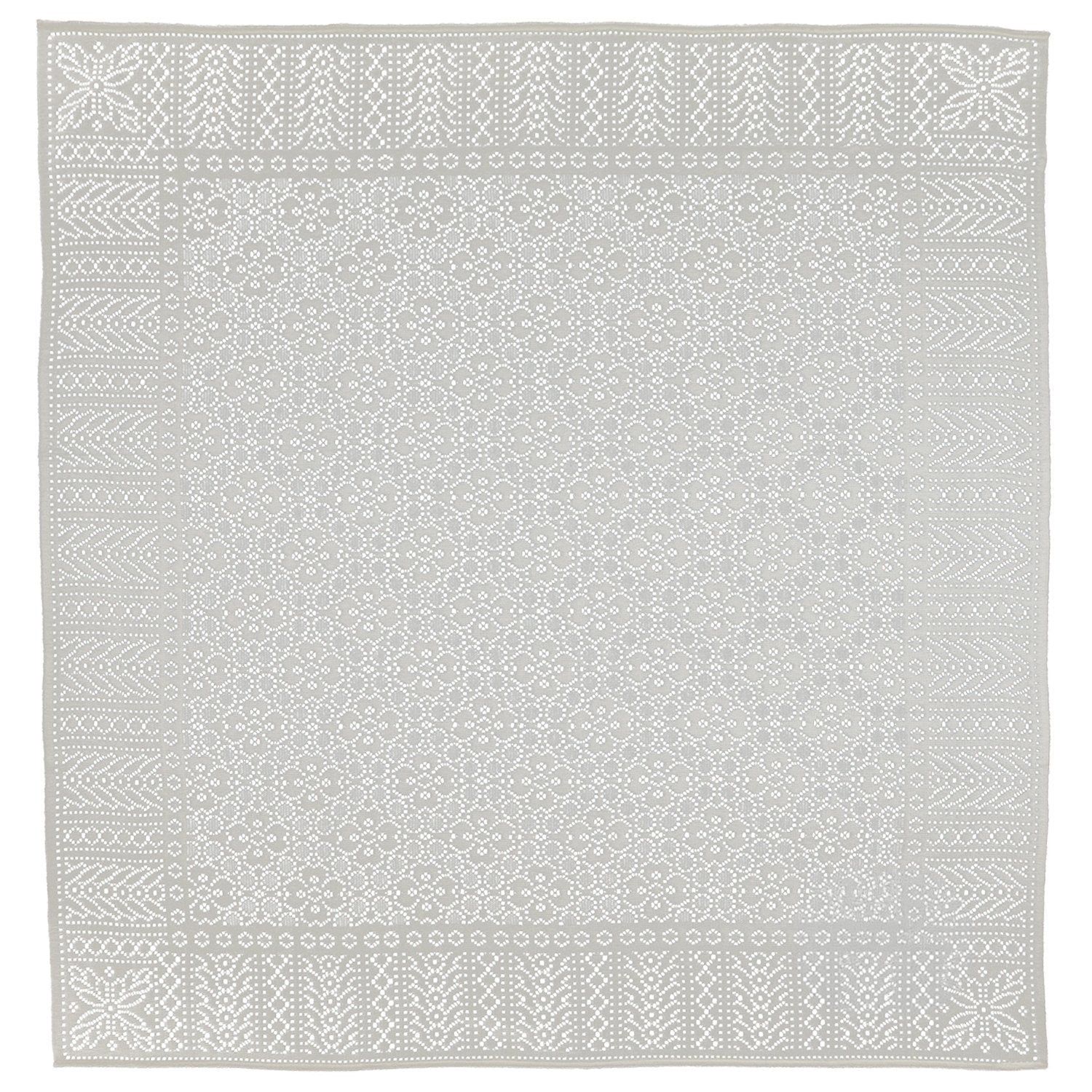 Southampton Home Lace Weave Baby Shawl ~ Ivory ~-Gifts-[bar code]-Prince of Scots