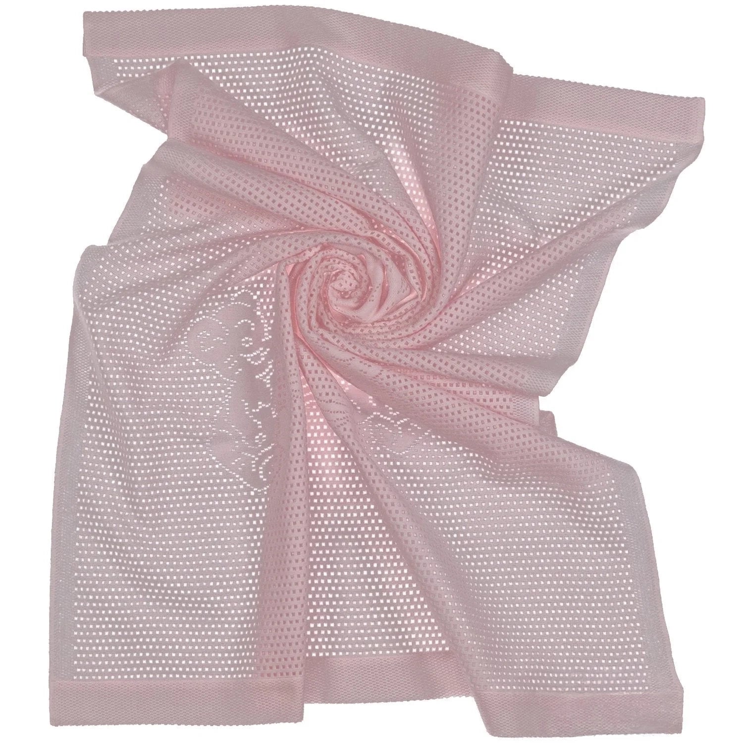 Southampton Home Lace Weave Bears & Bows Baby Blanket ~ Pink ~-Gifts-[bar code]-Prince of Scots