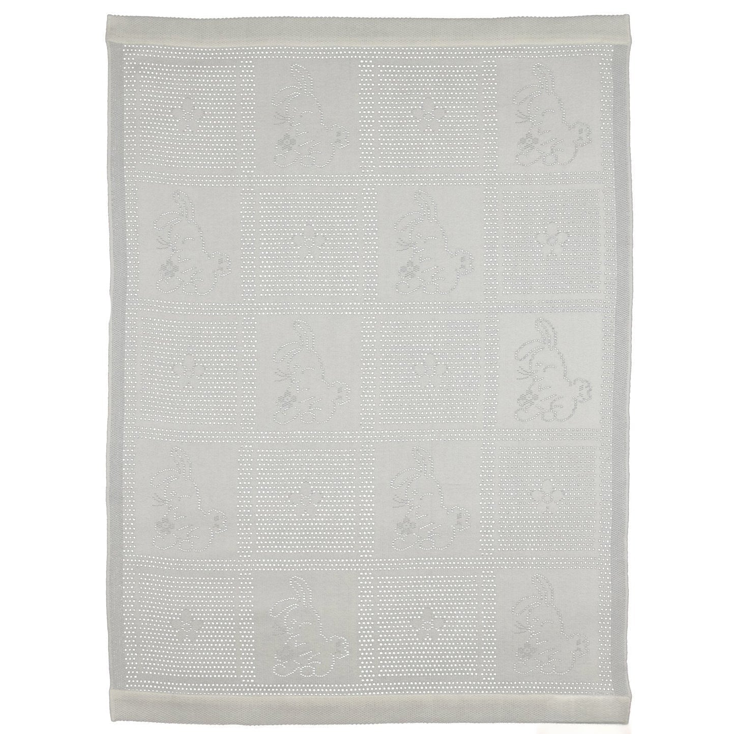 Southampton Home Lace Weave Bunny Baby Blanket ~ Ivory ~-Gifts-[bar code]-Prince of Scots