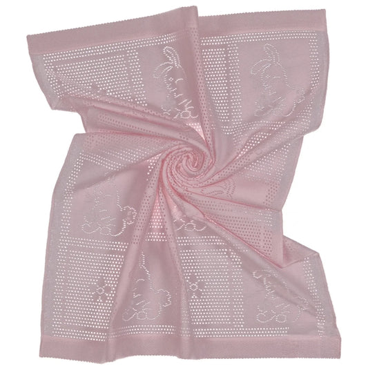 Southampton Home Lace Weave Bunny Baby Blanket ~ Pink ~-Gifts-[bar code]-Prince of Scots