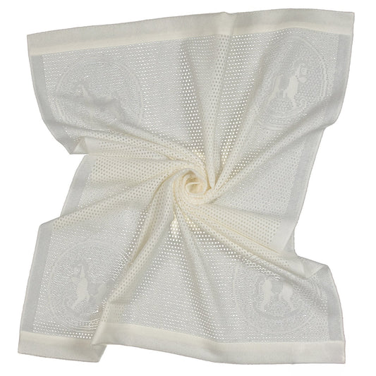 Southampton Home Lace Weave Rocking Horse Baby Blanket ~ Ivory ~-Gifts-[bar code]-Prince of Scots
